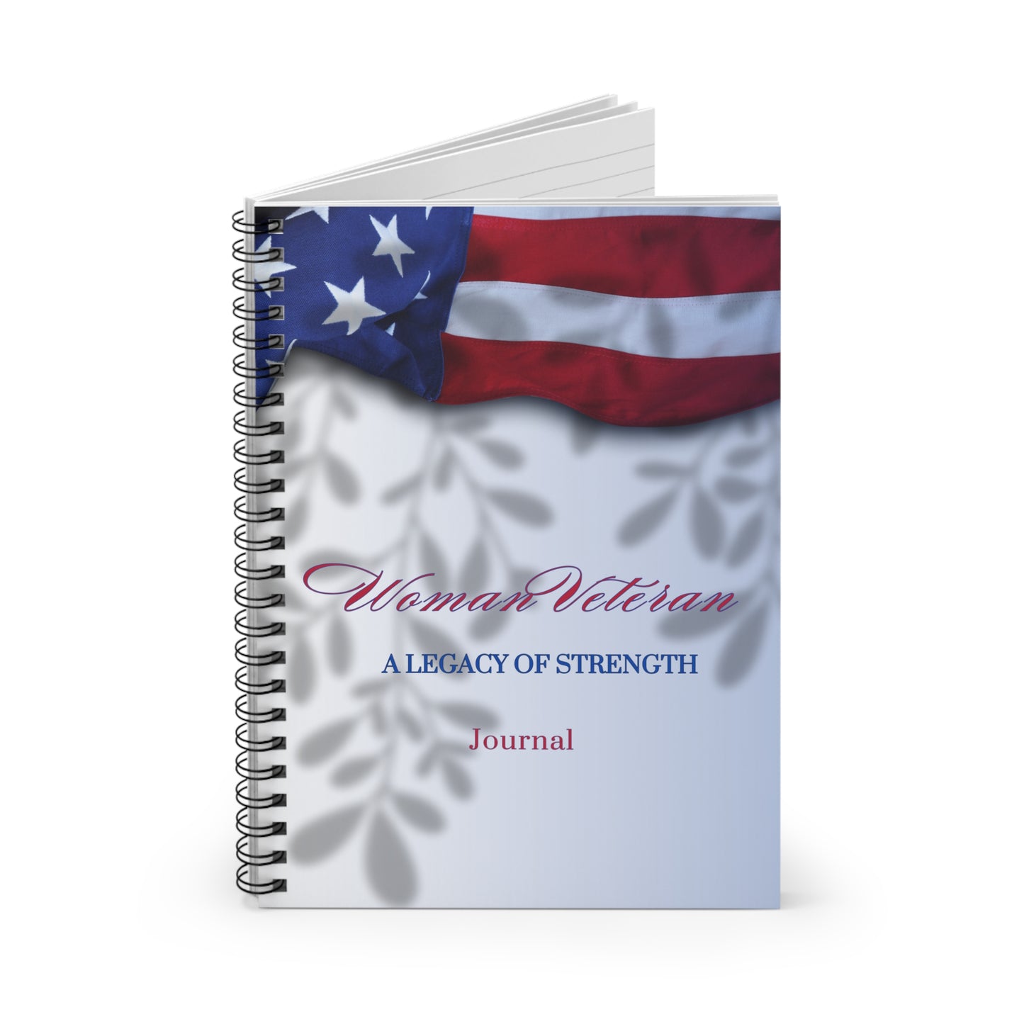 Woman Veteran Spiral Notebook - Ruled Line