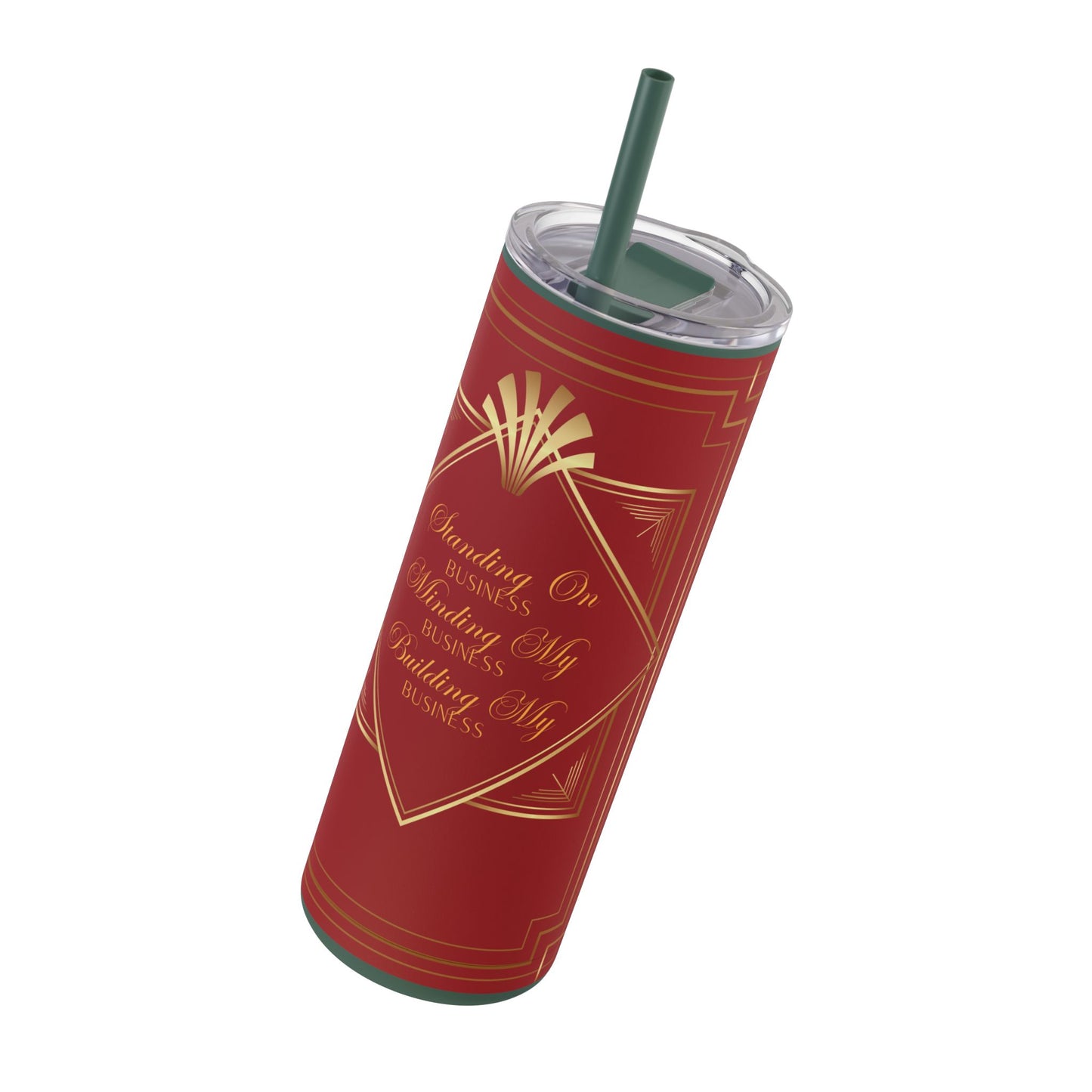 Business 2 (Red) Maars Maker Skinny Matte Tumbler, 20oz