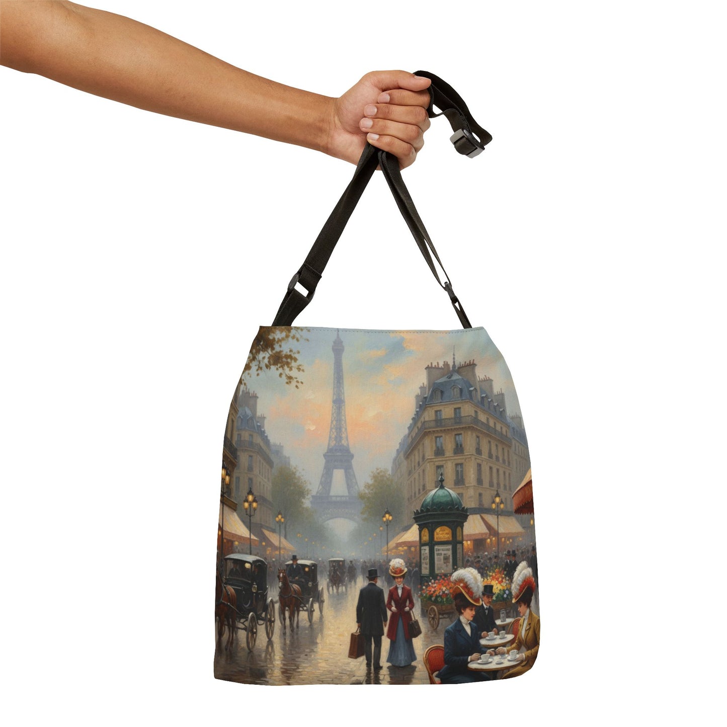 Vintage Parisian Adjustable Tote Bag (AOP)