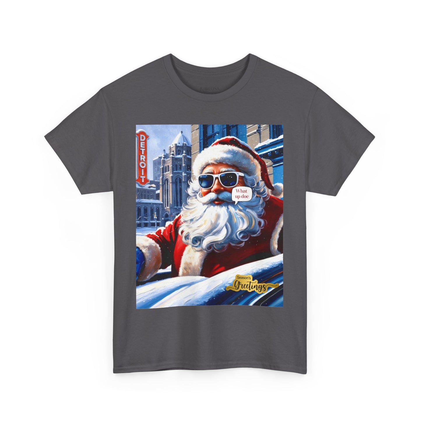 Motor City Santa Unisex Heavy Cotton Tee