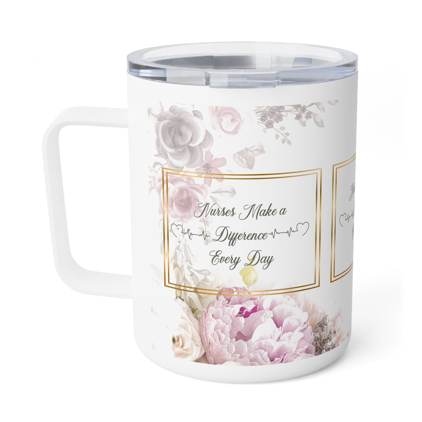 Nurses Make a Difference Insulated Coffee Mug, 10oz