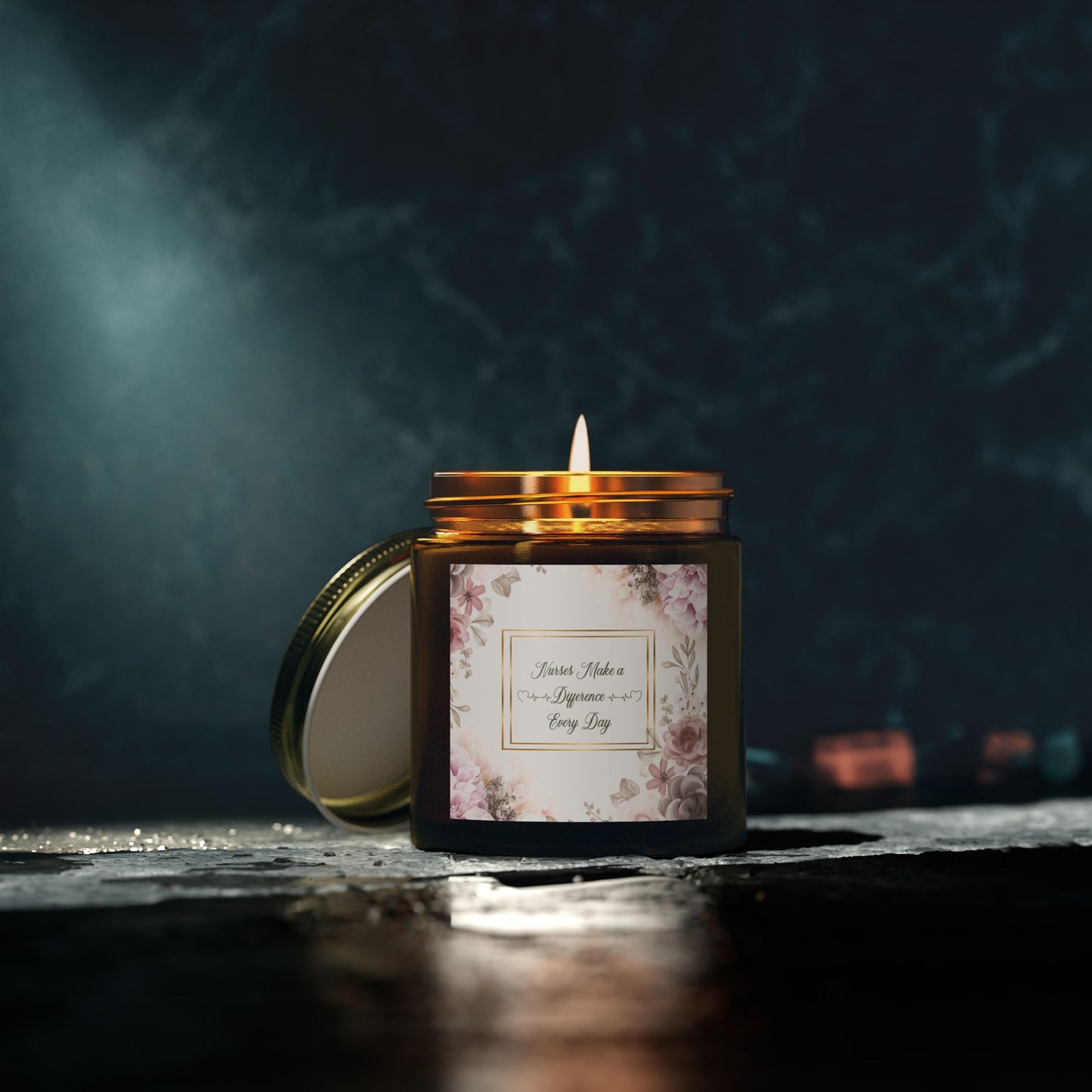 Nurses Make a Difference Scented Coconut Apricot Candles (4oz, 9oz)