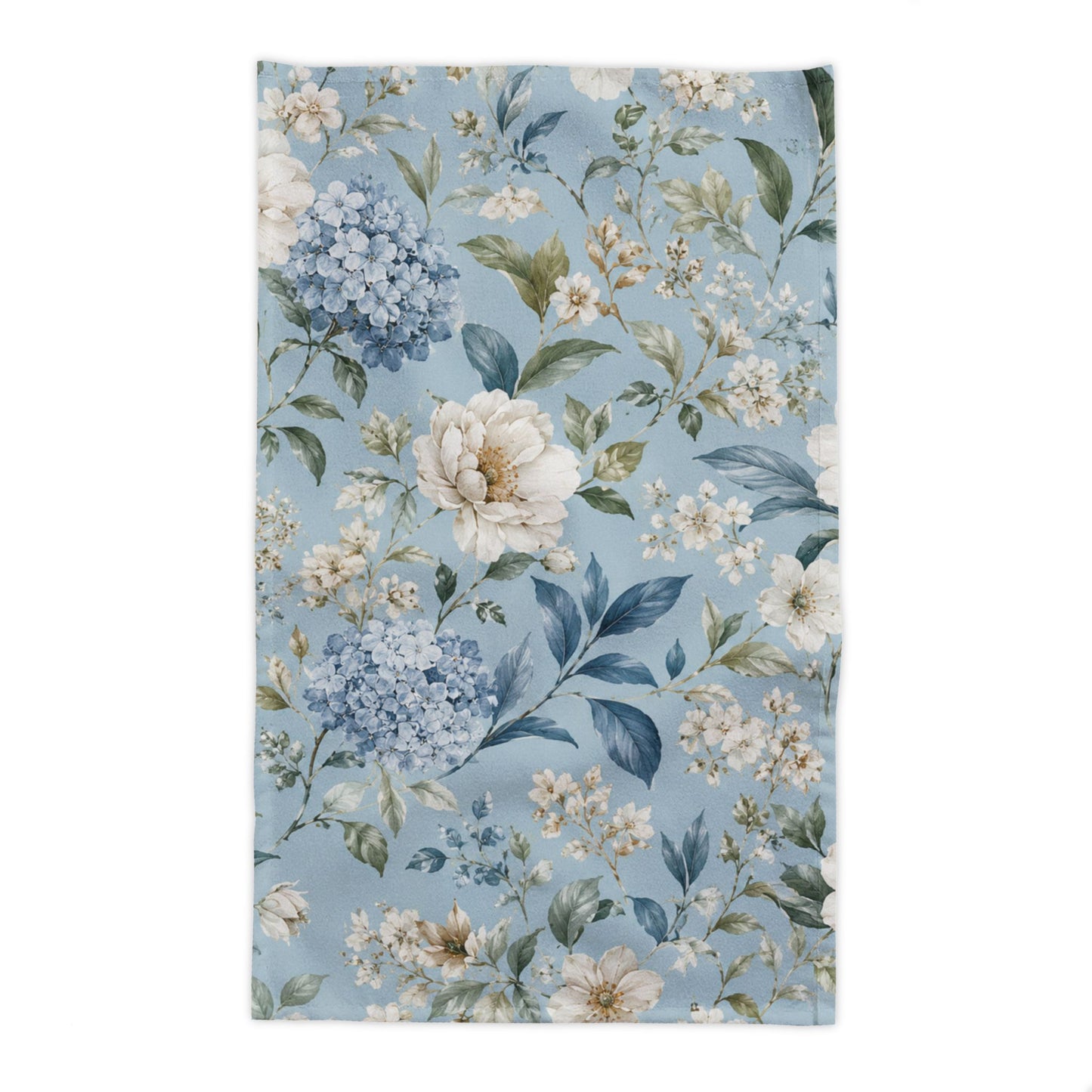 Blue Vintage Hydrangea & Peony Tablecloth