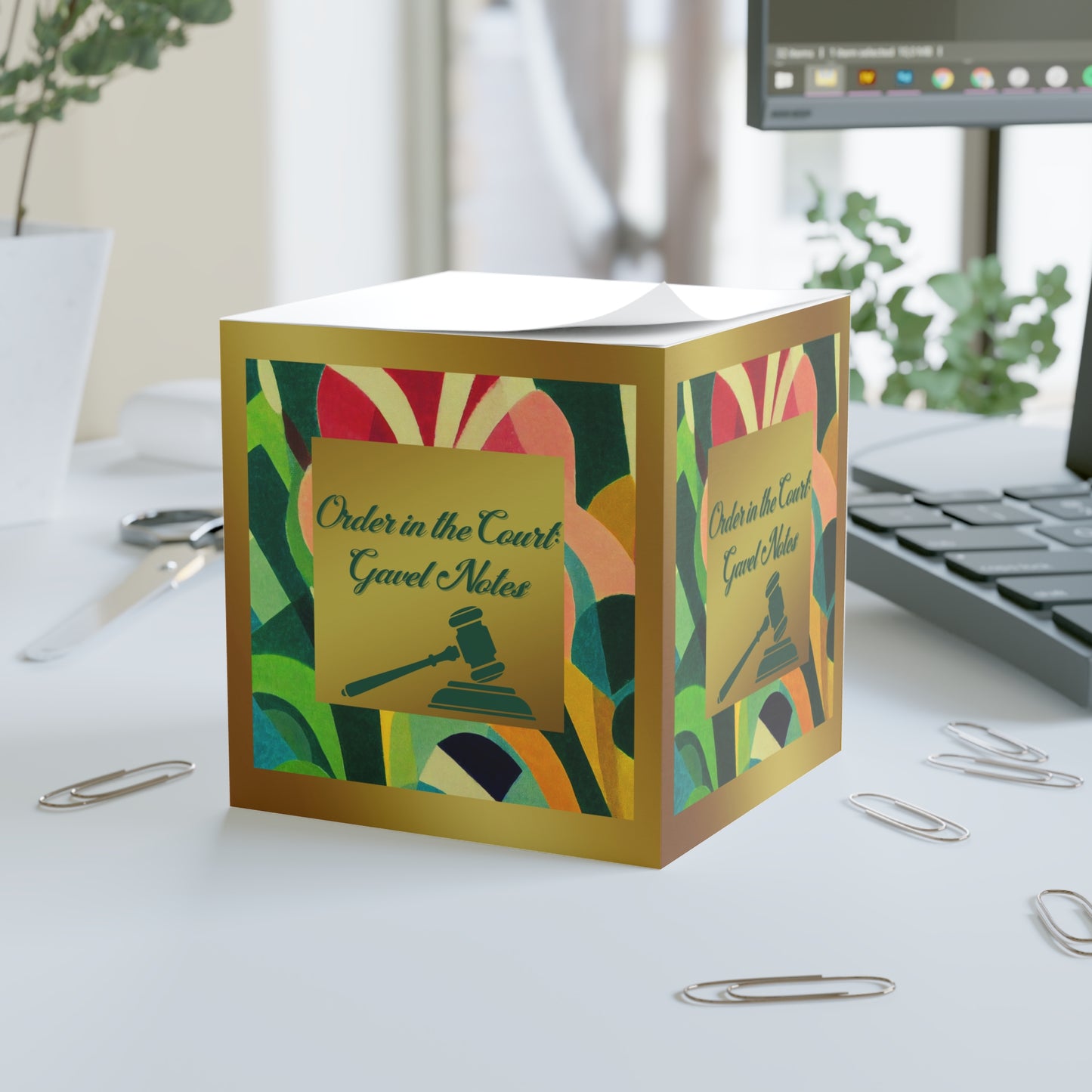Order in the Court Note Cube