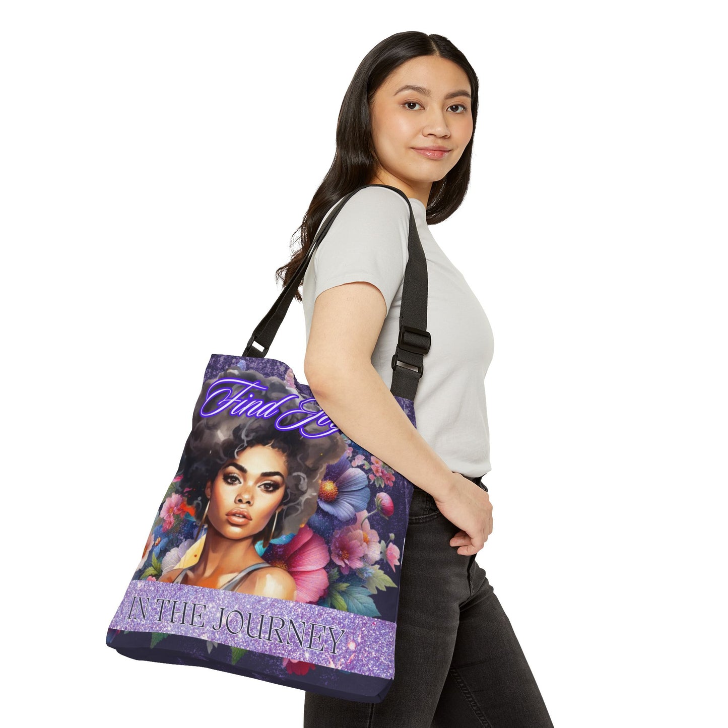 Find Joy 1 Adjustable Tote Bag (AOP)