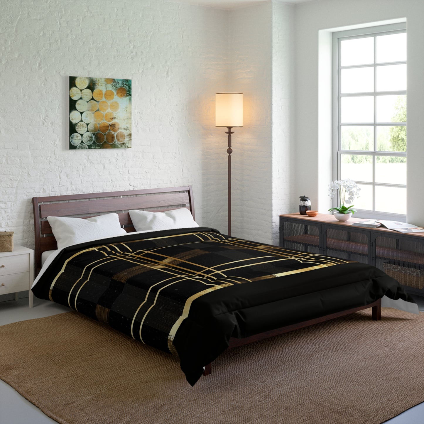 Noir and Gold Glam Comforter