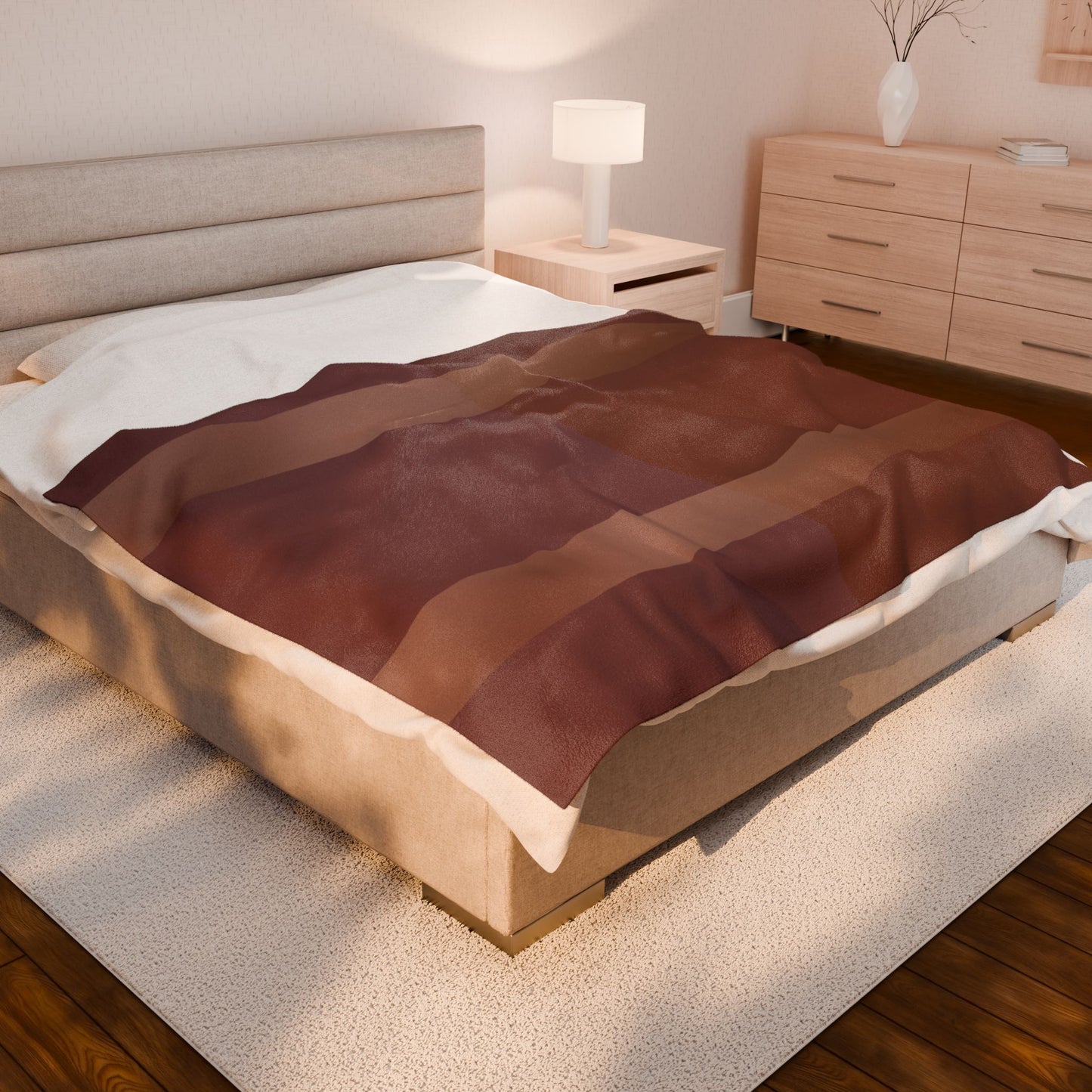 Down to Earth Tone Velveteen Plush Blanket