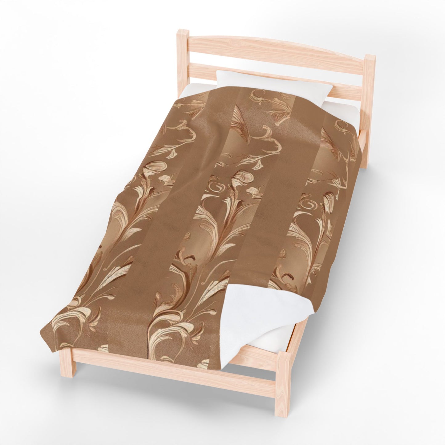 Mocha Bliss Velveteen Plush Blanket