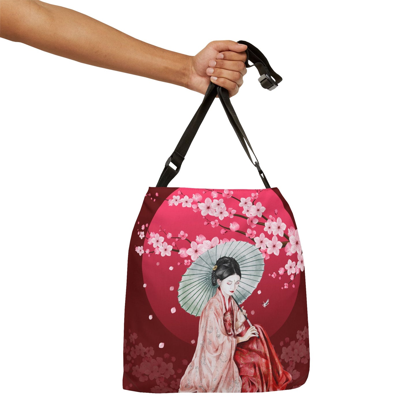 Cherry Blossoms Cherry Moon Adjustable Tote Bag (AOP)