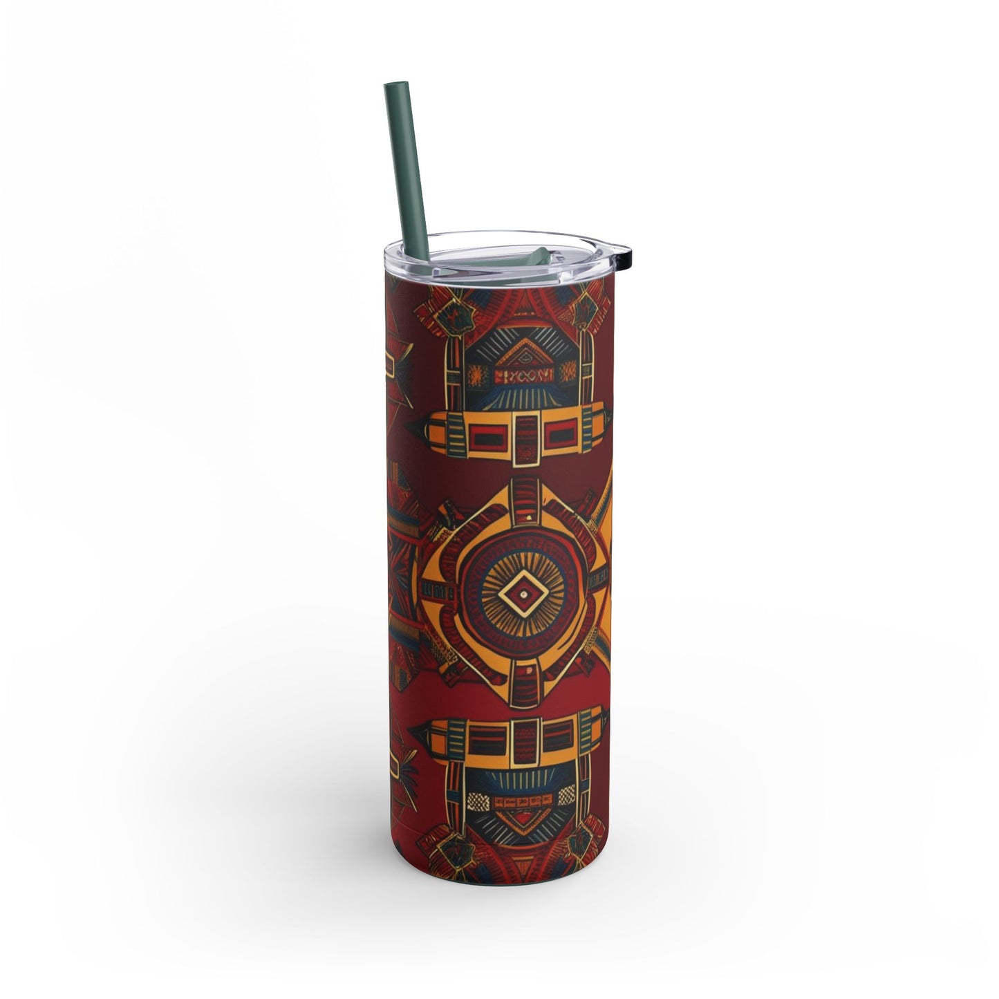 African Canvas 1 Maars Maker Skinny Matte Tumbler, 20oz