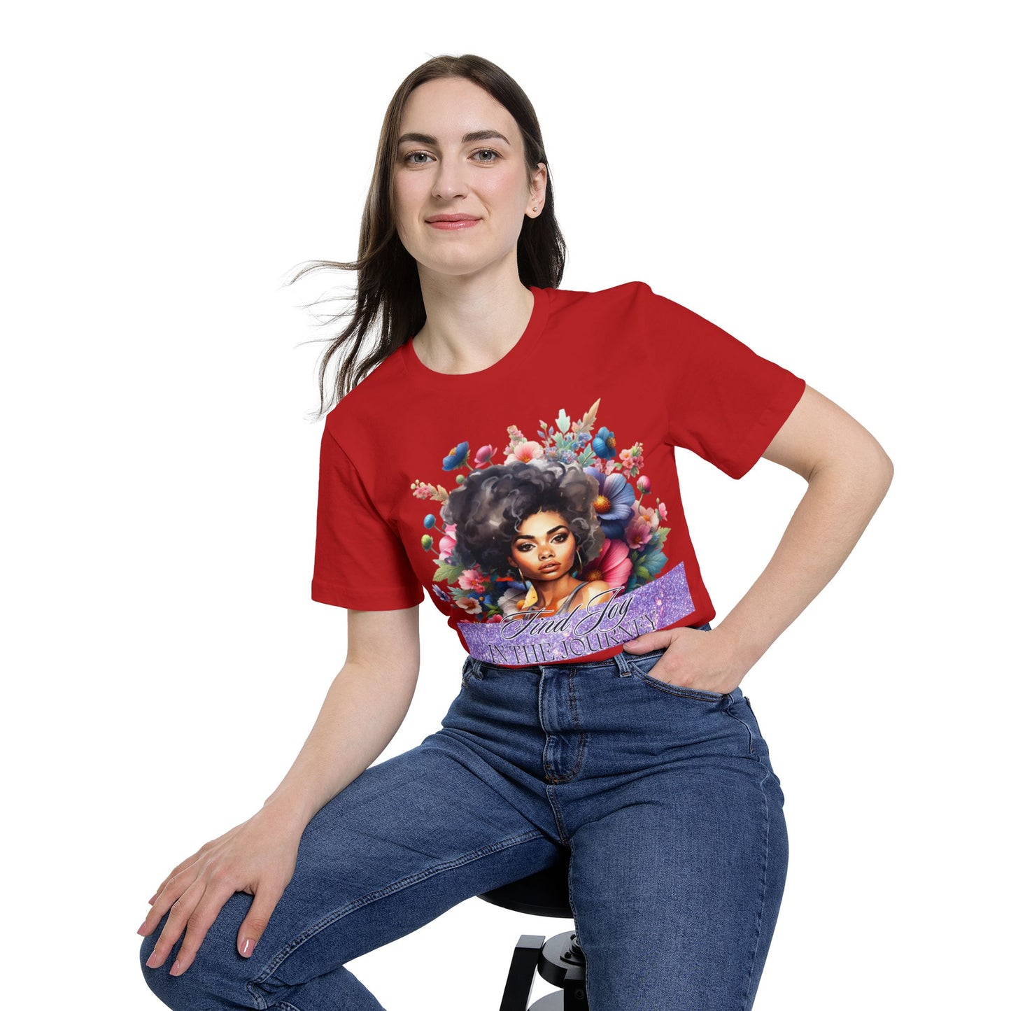 Portrait Graphic T-Shirt — "In The Journey" Inspirational Women’s Tee