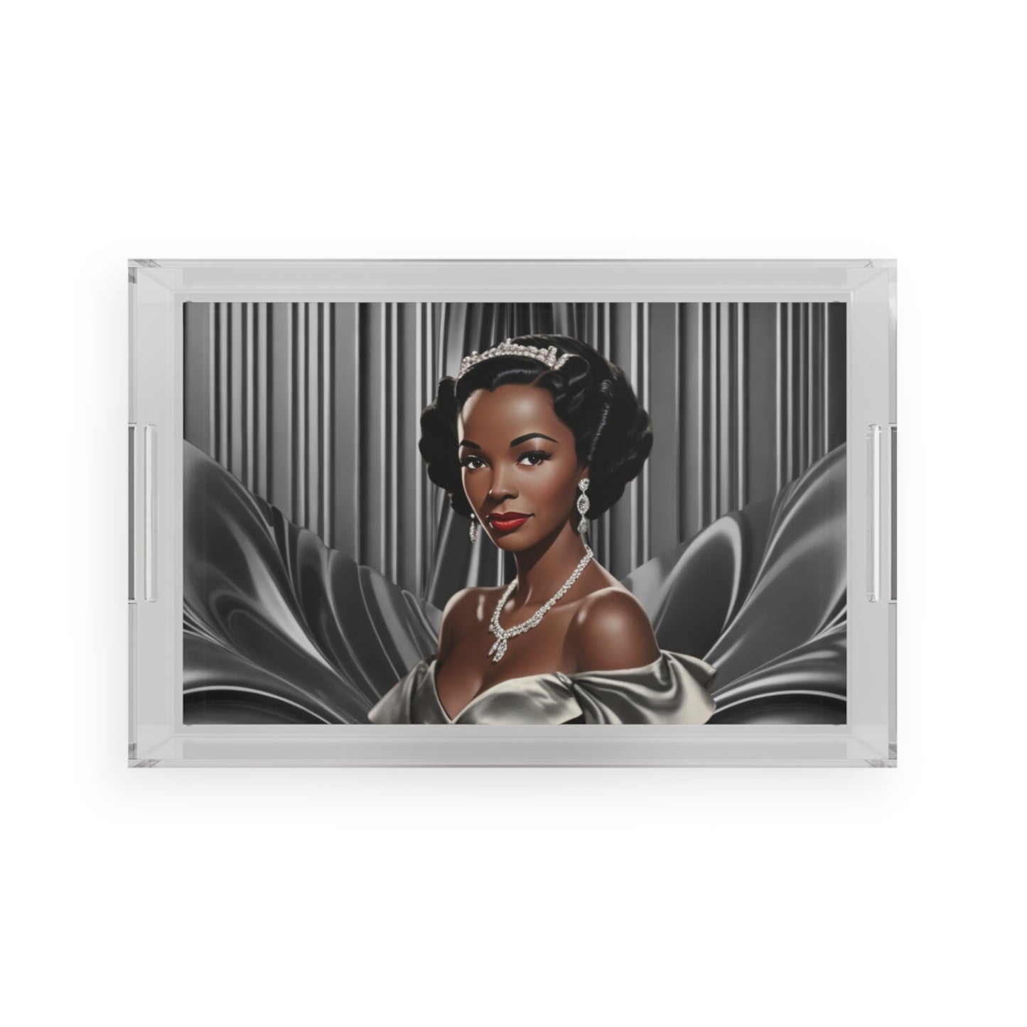 Retro Glam Girls "Vivienne" Acrylic Serving Tray