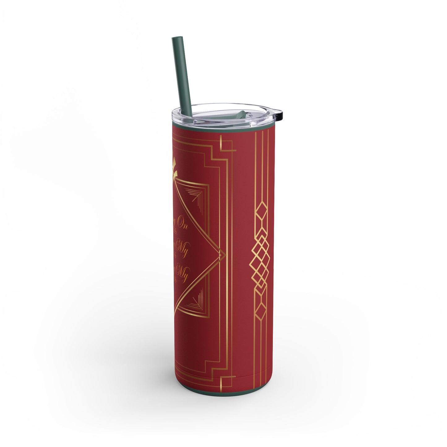 Business 2 (Red) Maars Maker Skinny Matte Tumbler, 20oz