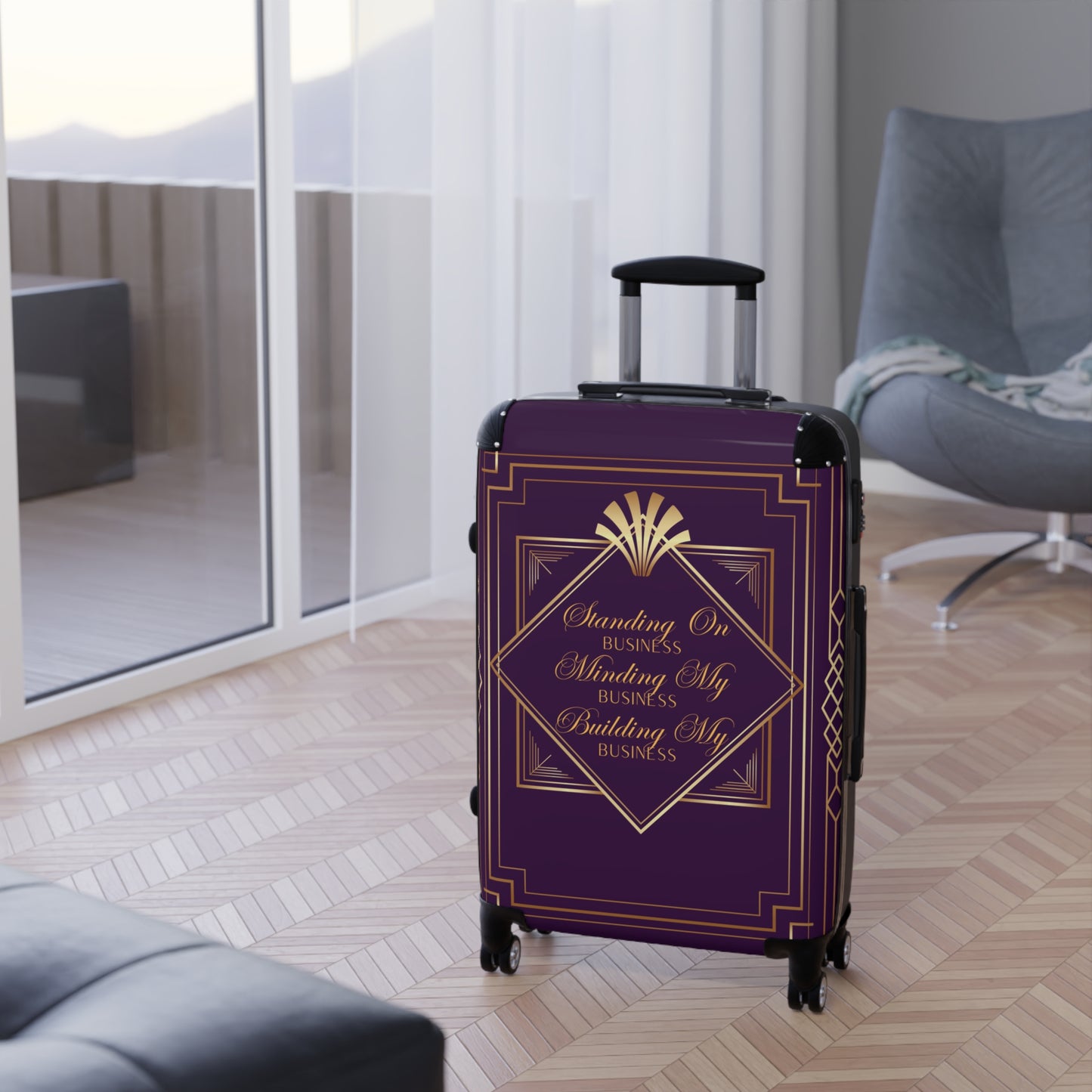 Business 2 (Purple) Suitcase
