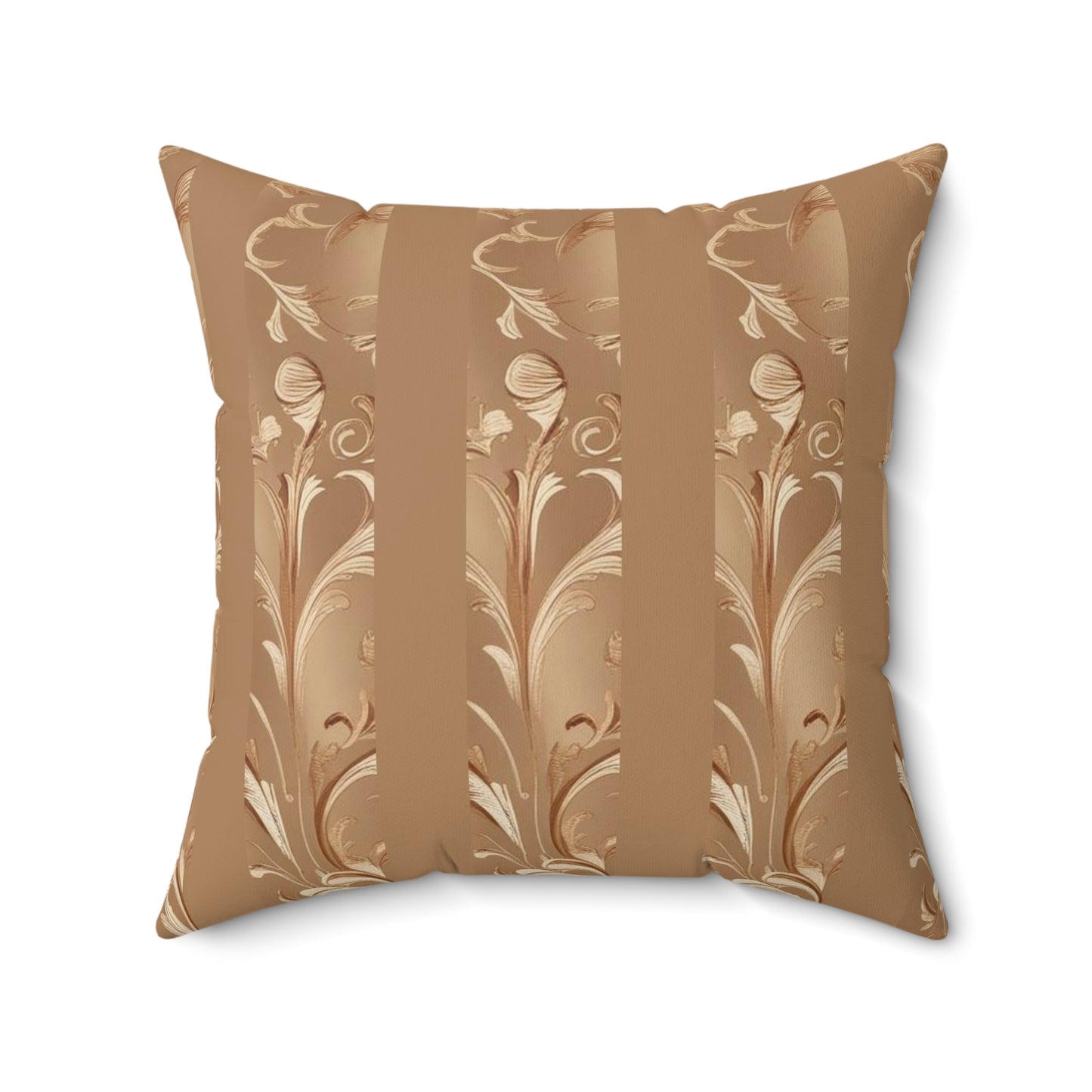 Mocha Bliss Faux Suede Square Pillow