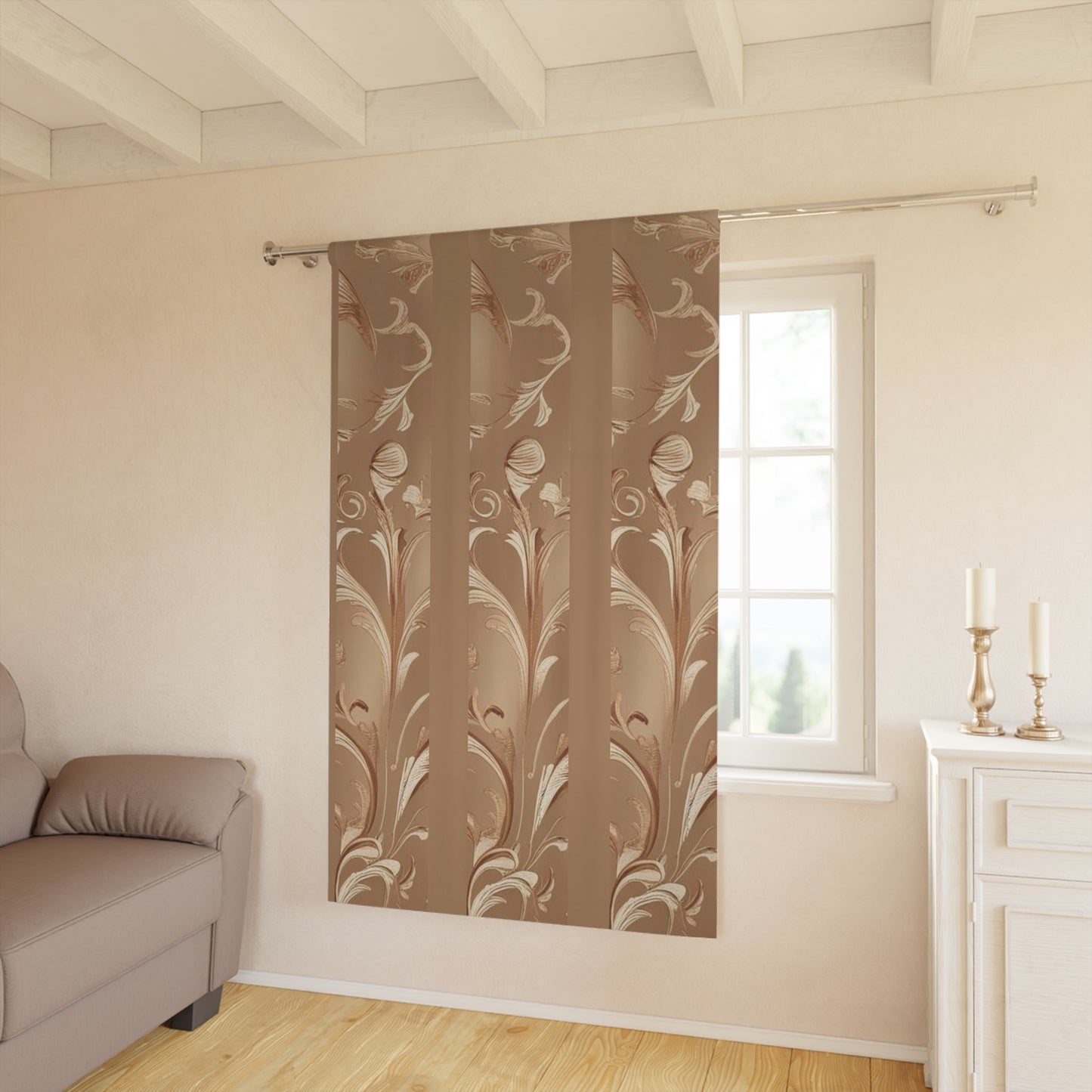 Mocha Bliss Window Curtains (1 Piece)