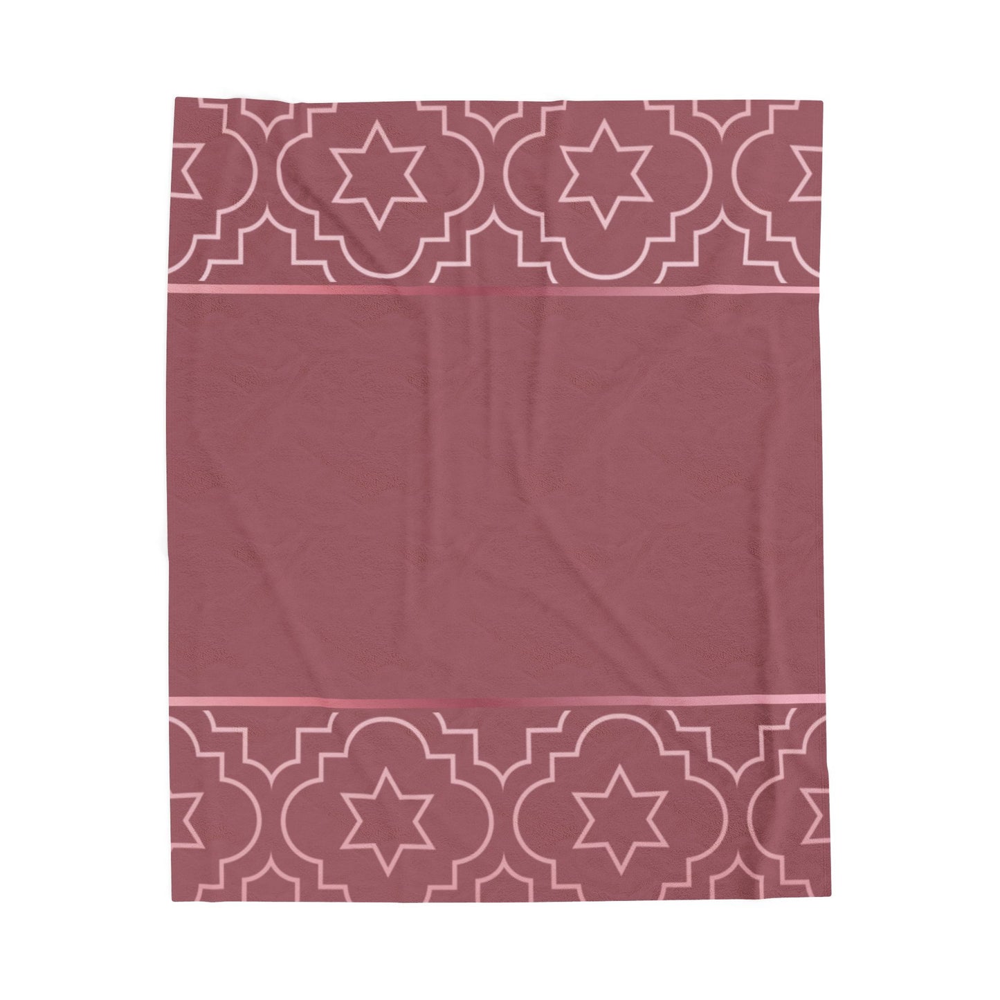 Blush of Rose Velveteen Plush Blanket