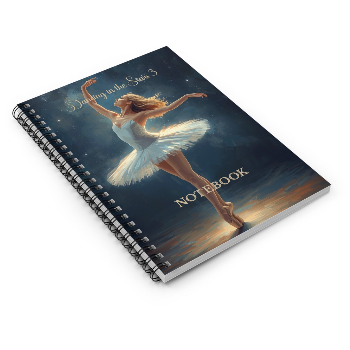 Dancing in the Stars 3 Spiral Notebook - Ruled Line
