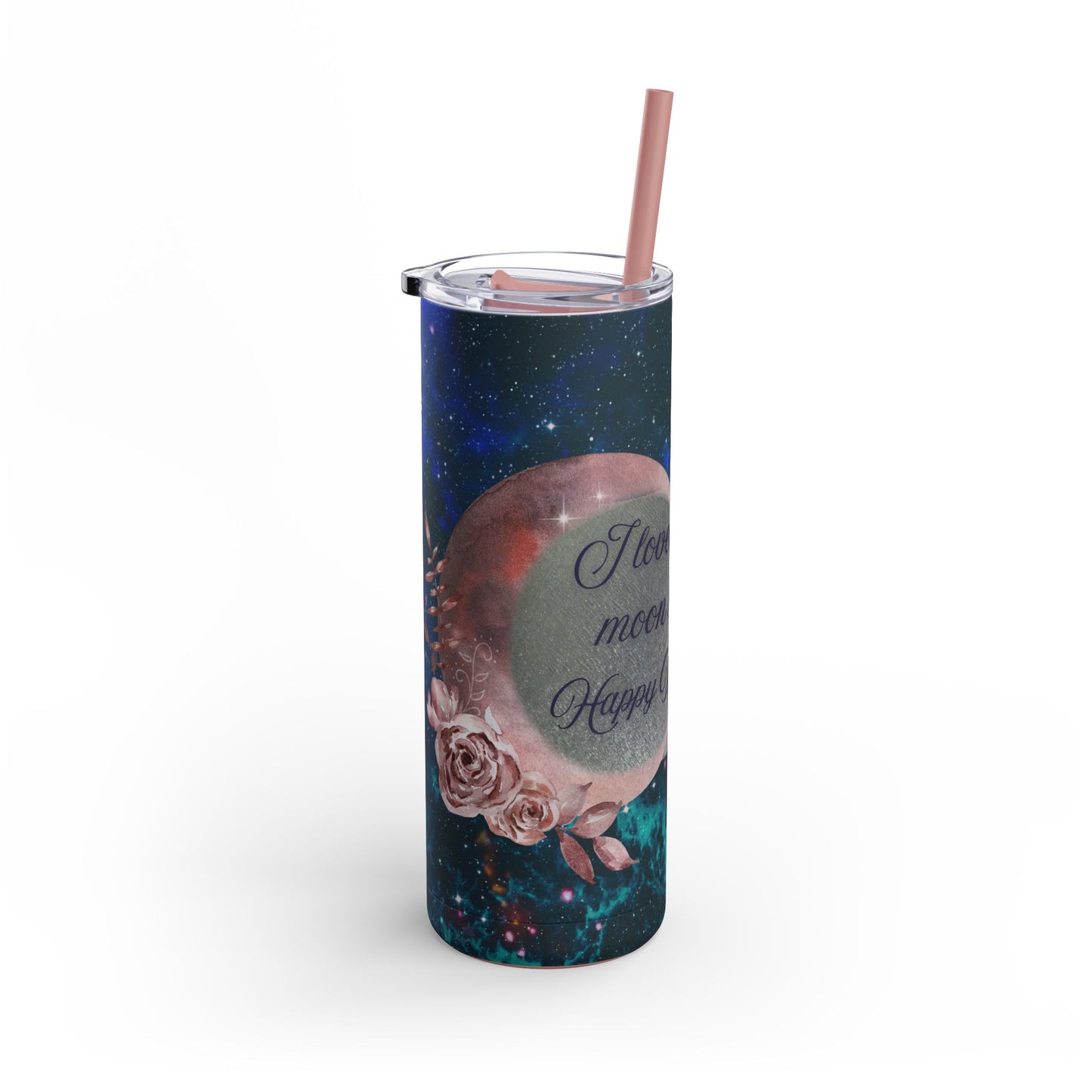 "I Love You to the Moon" Maars Maker Skinny Matte Tumbler, 20oz