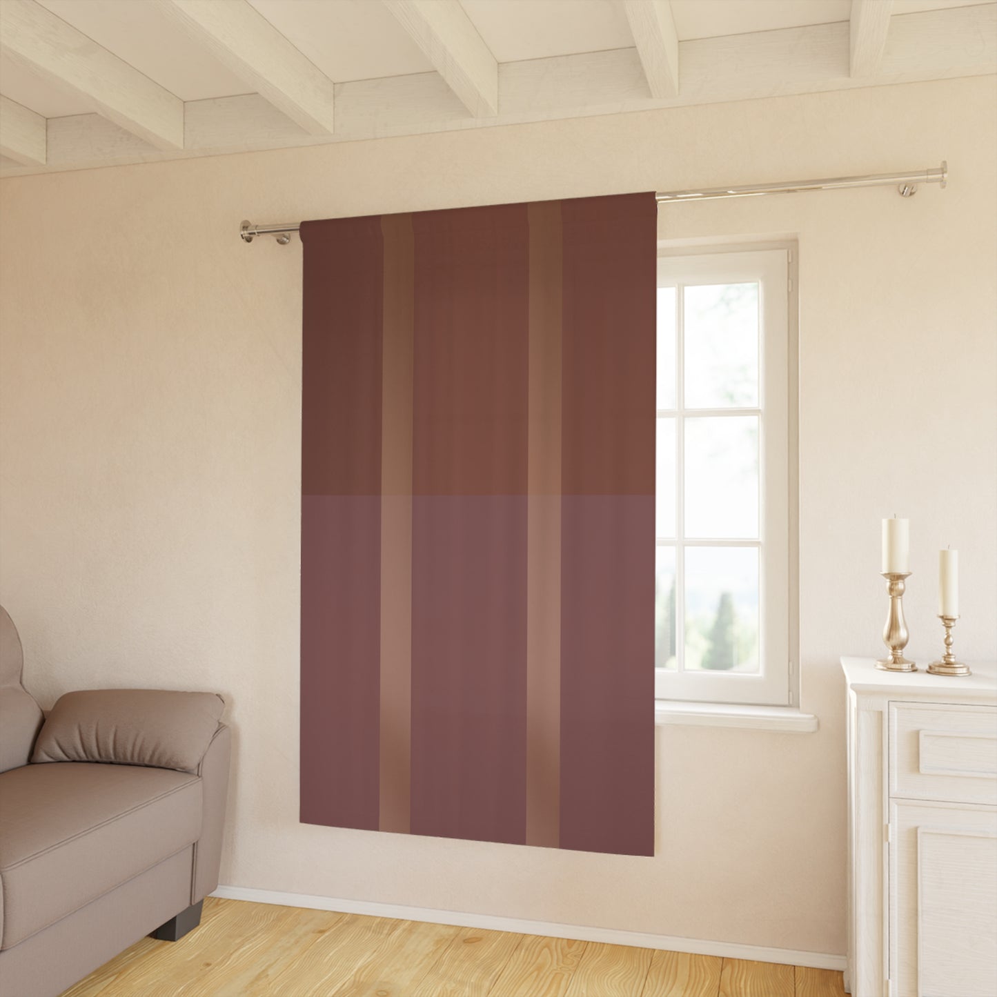 Down to Earth Tone Window Curtains (1 Piece)
