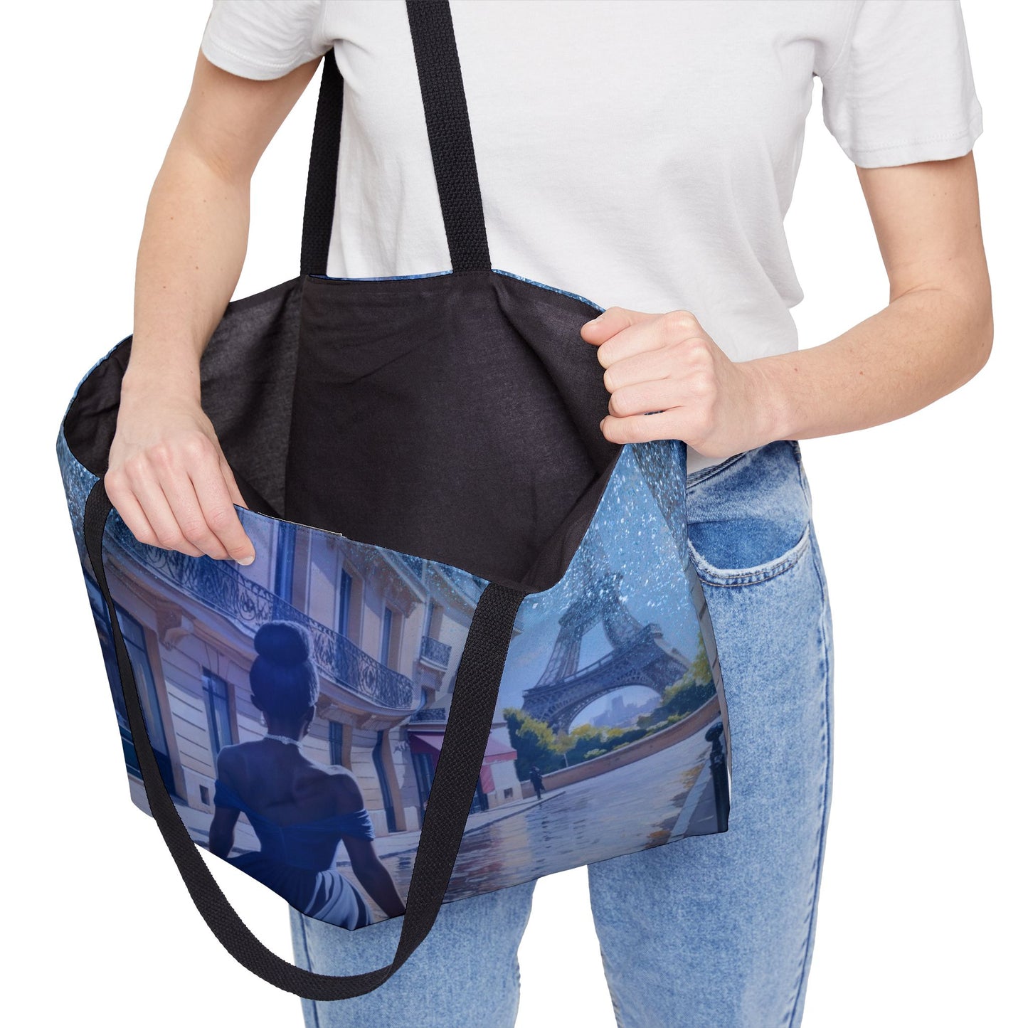 Parisian Stroll (Blue Gown) Weekender Tote Bag