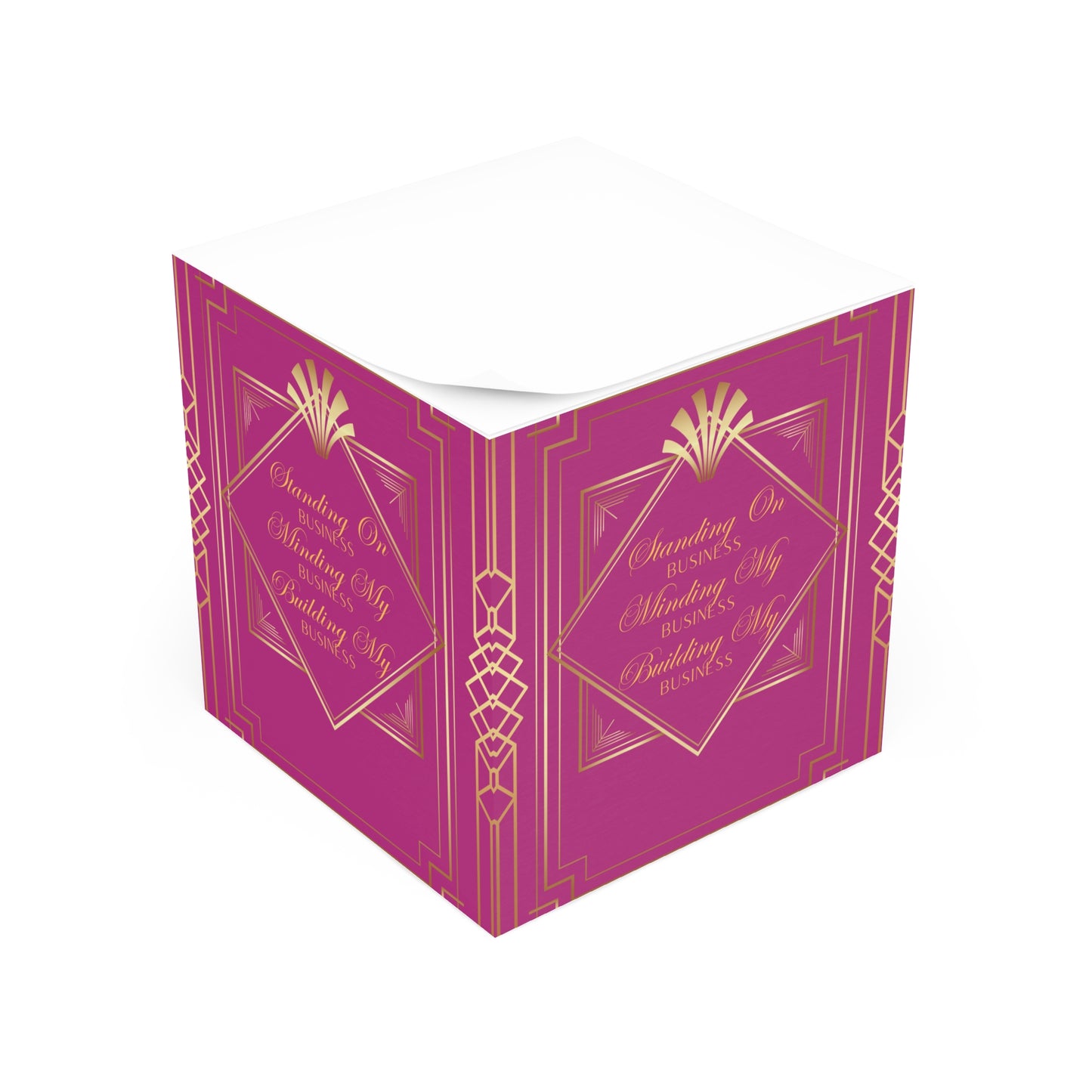 Business 2 (Pink) Note Cube
