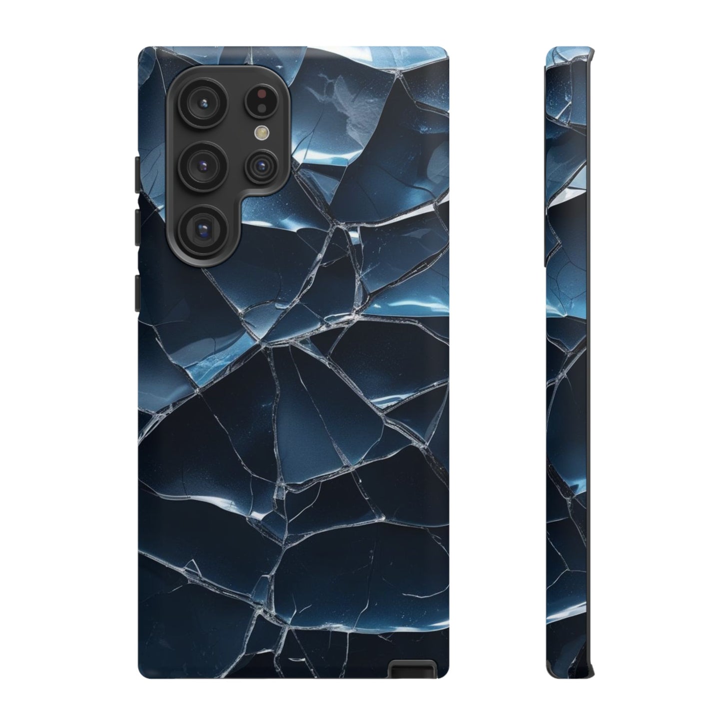 Crack'd (Dark Blue) Tough Cases