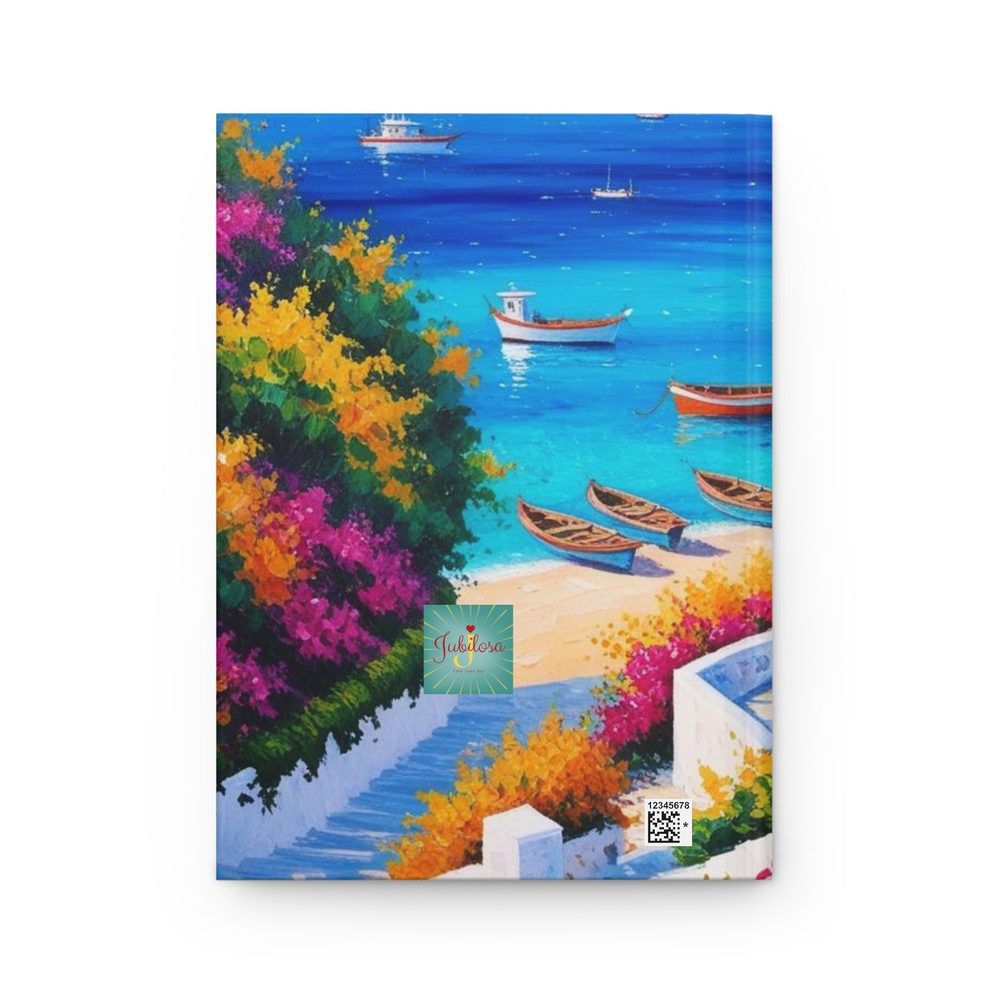 Grecian Seaside Hardcover Journal Matte