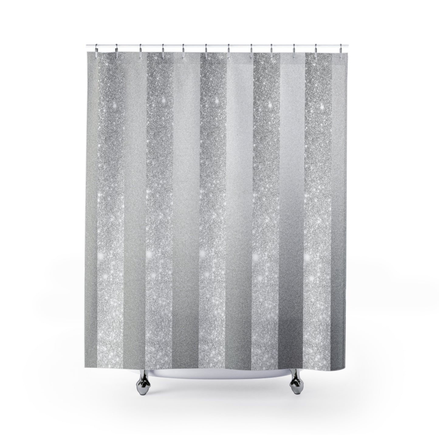Stardust Gray Shower Curtains