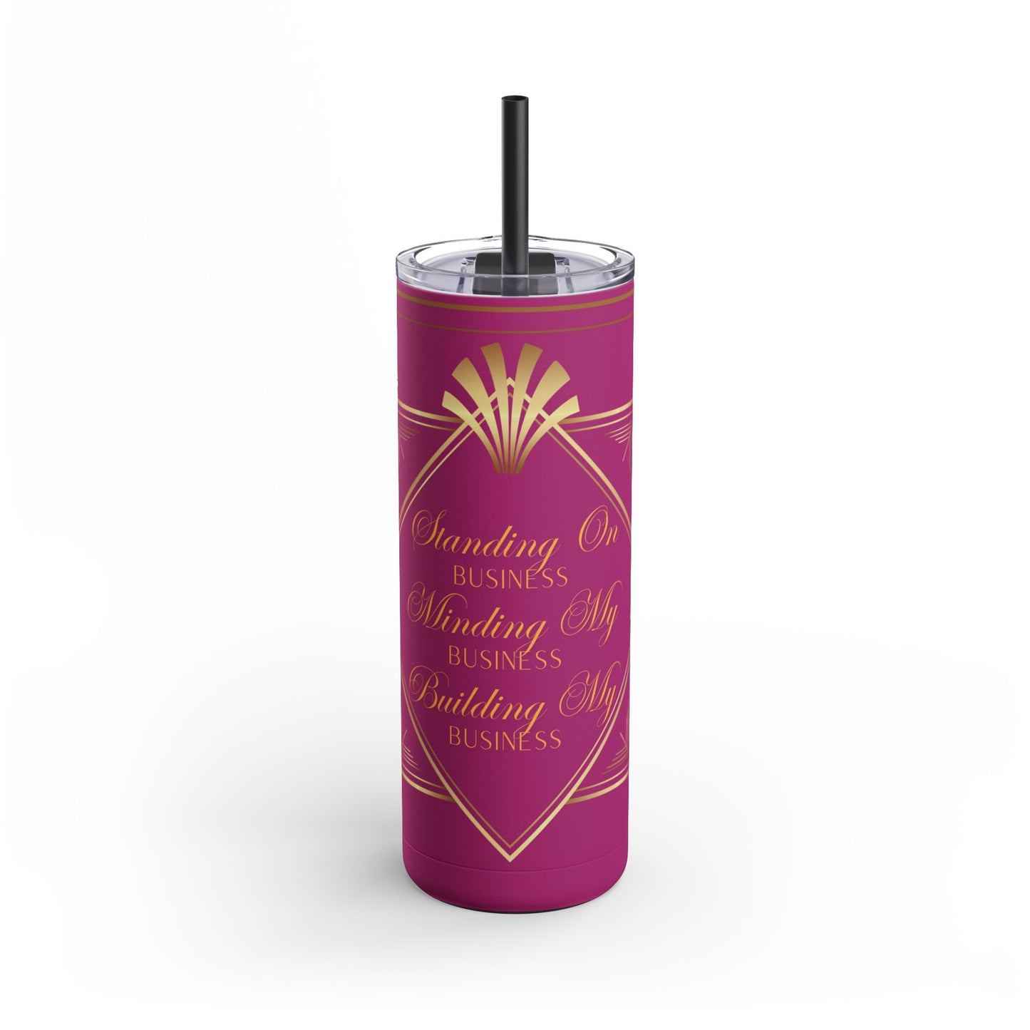 Business 2 (Pink) Maars Maker Skinny Matte Tumbler, 20oz