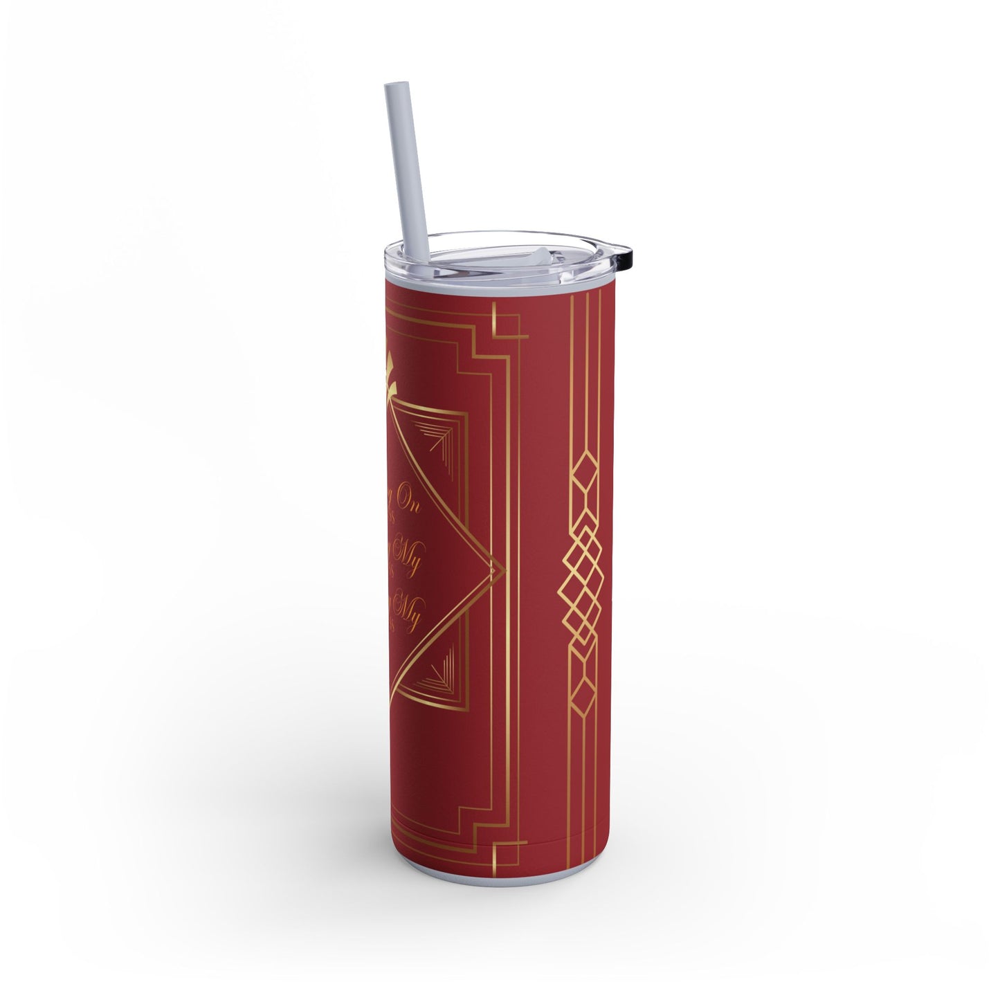 Business 2 (Red) Maars Maker Skinny Matte Tumbler, 20oz