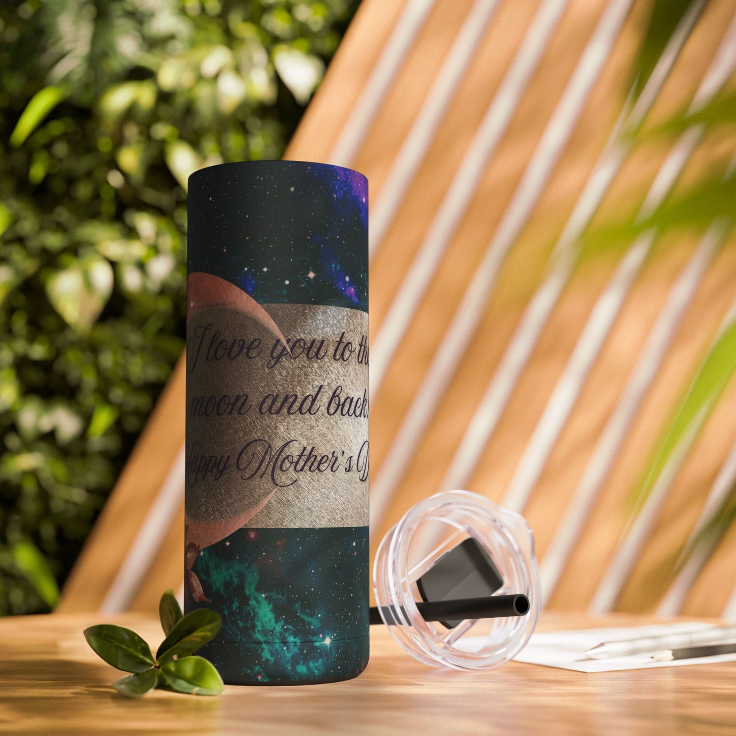 "I Love You to the Moon" Maars Maker Skinny Matte Tumbler, 20oz