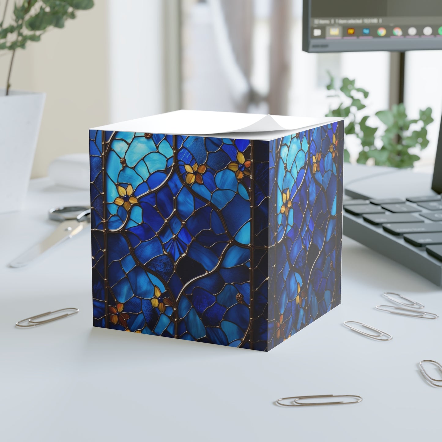 Sapphire Radiance Note Cube