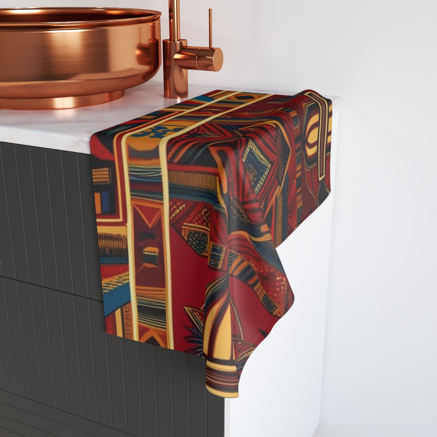 African Canvas 1 Hand Towel