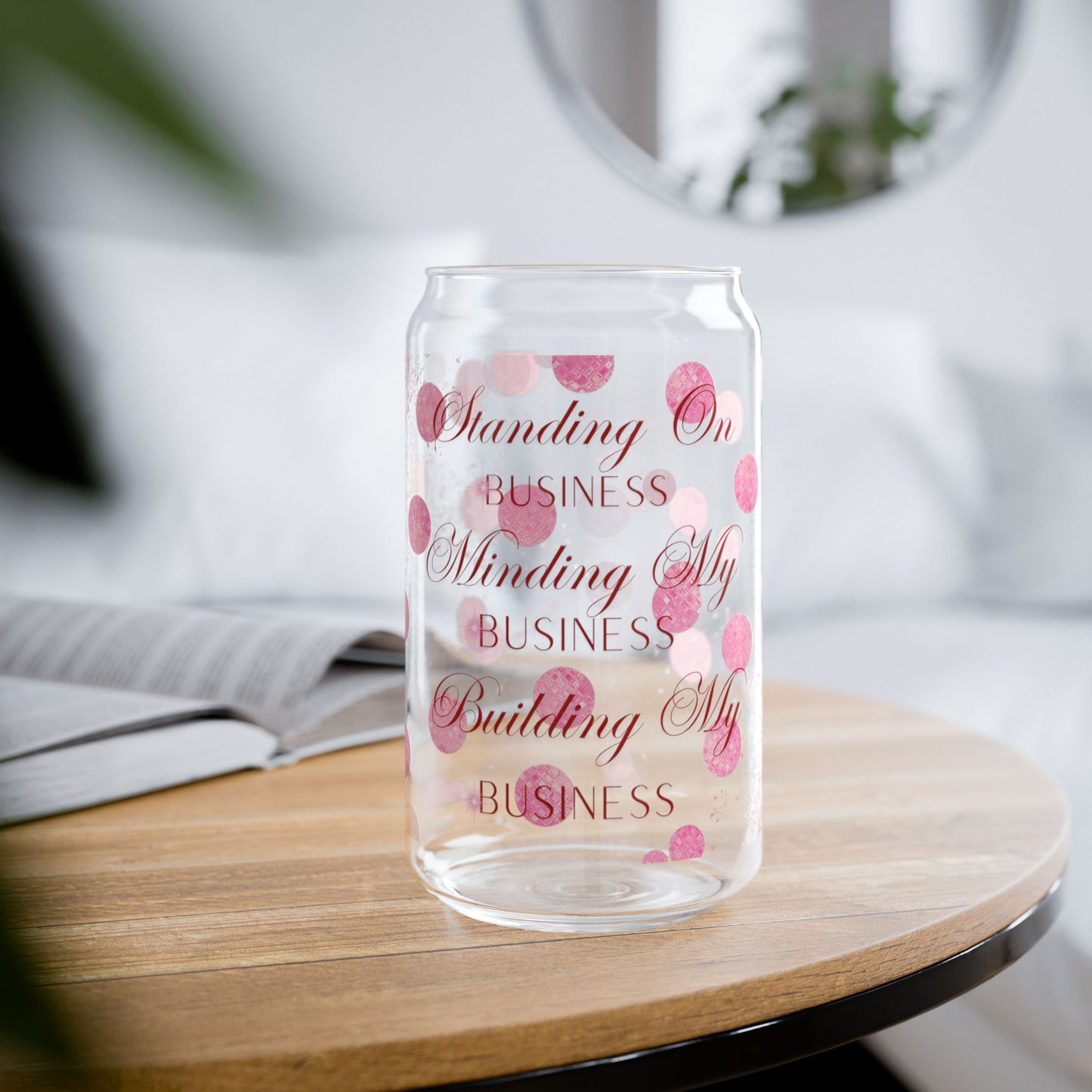 Business Sipper Glass, 16oz