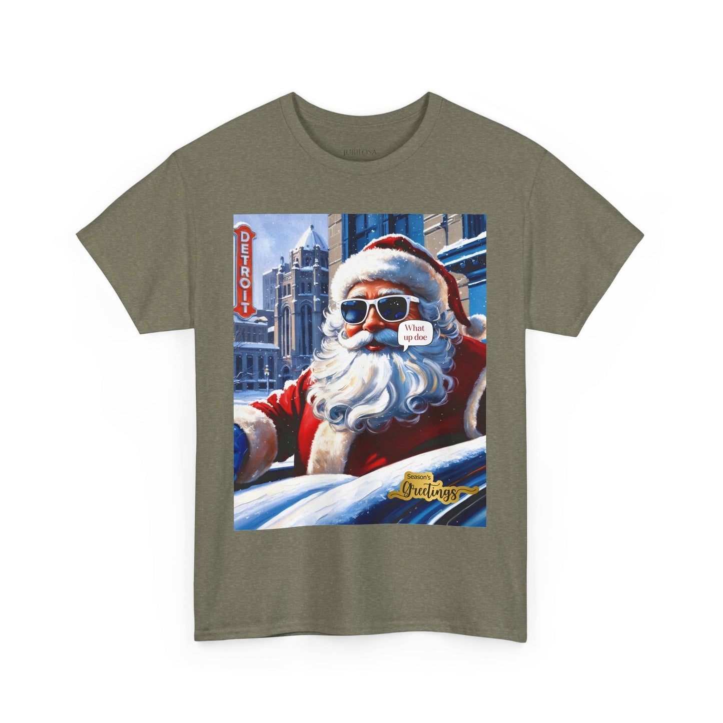 Motor City Santa Unisex Heavy Cotton Tee