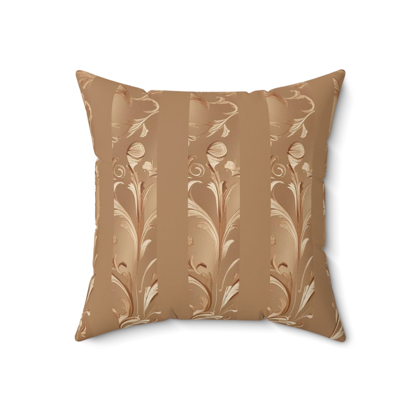 Mocha Bliss Faux Suede Square Pillow