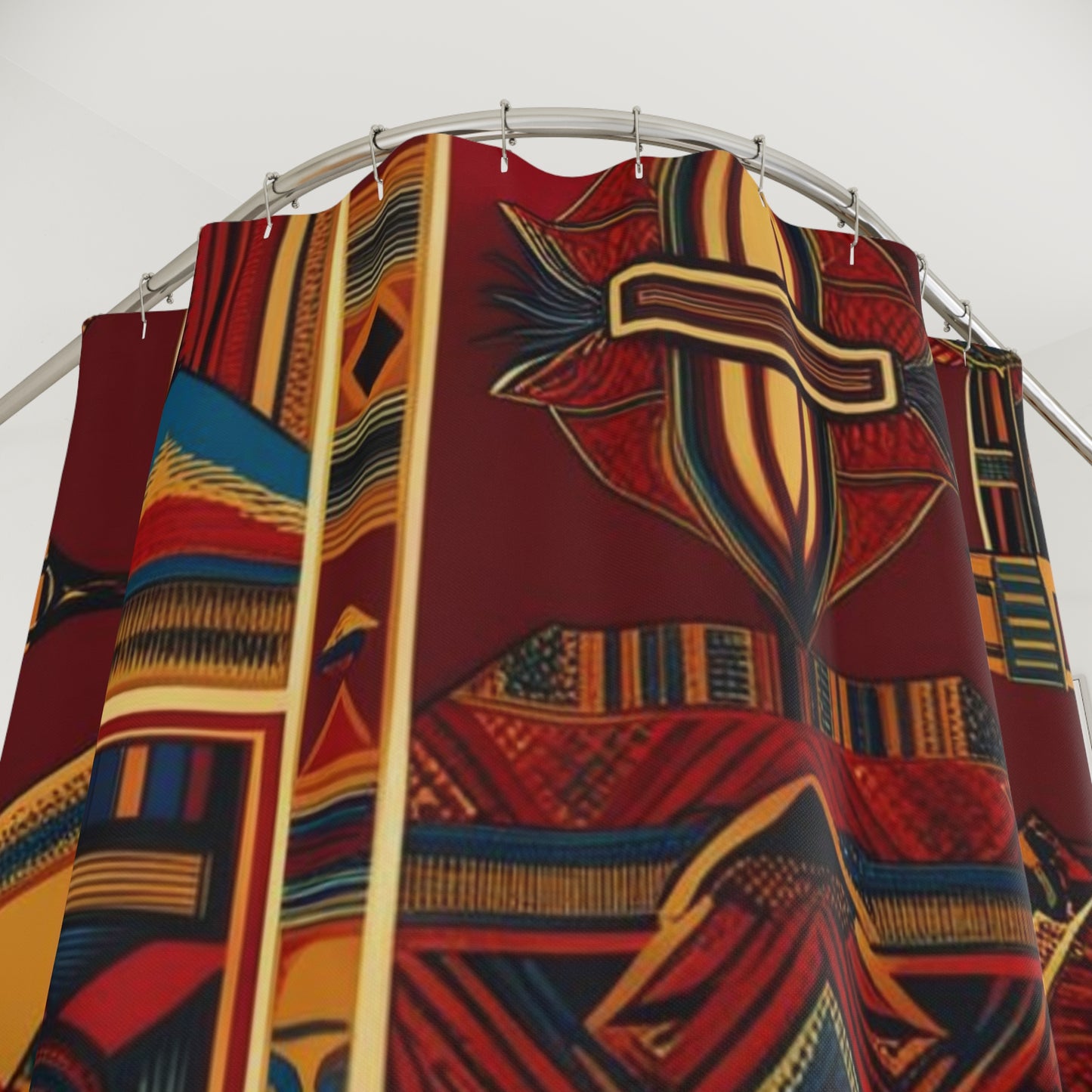 African Canvas 1 Shower Curtains