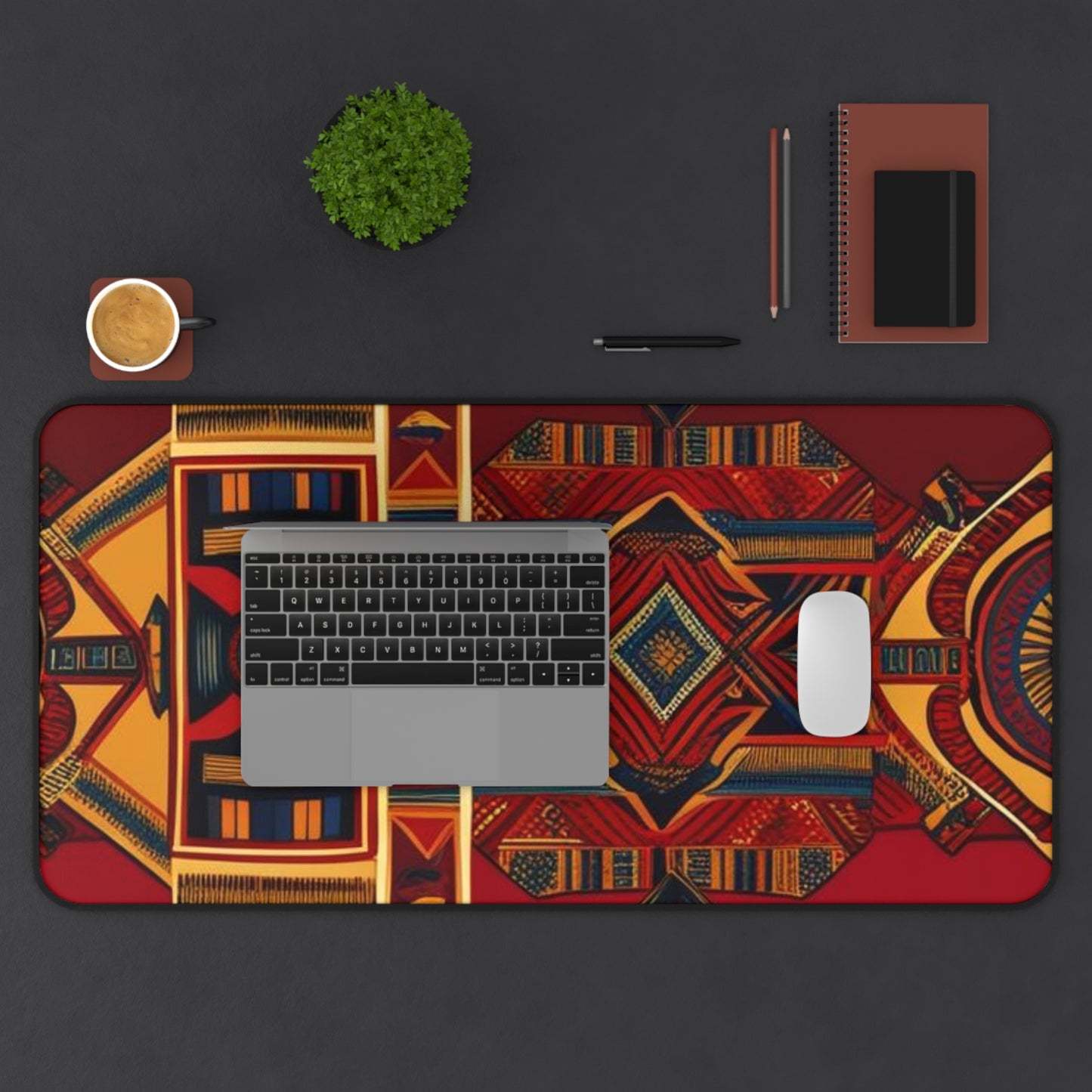 African Canvas 1 Desk Mat