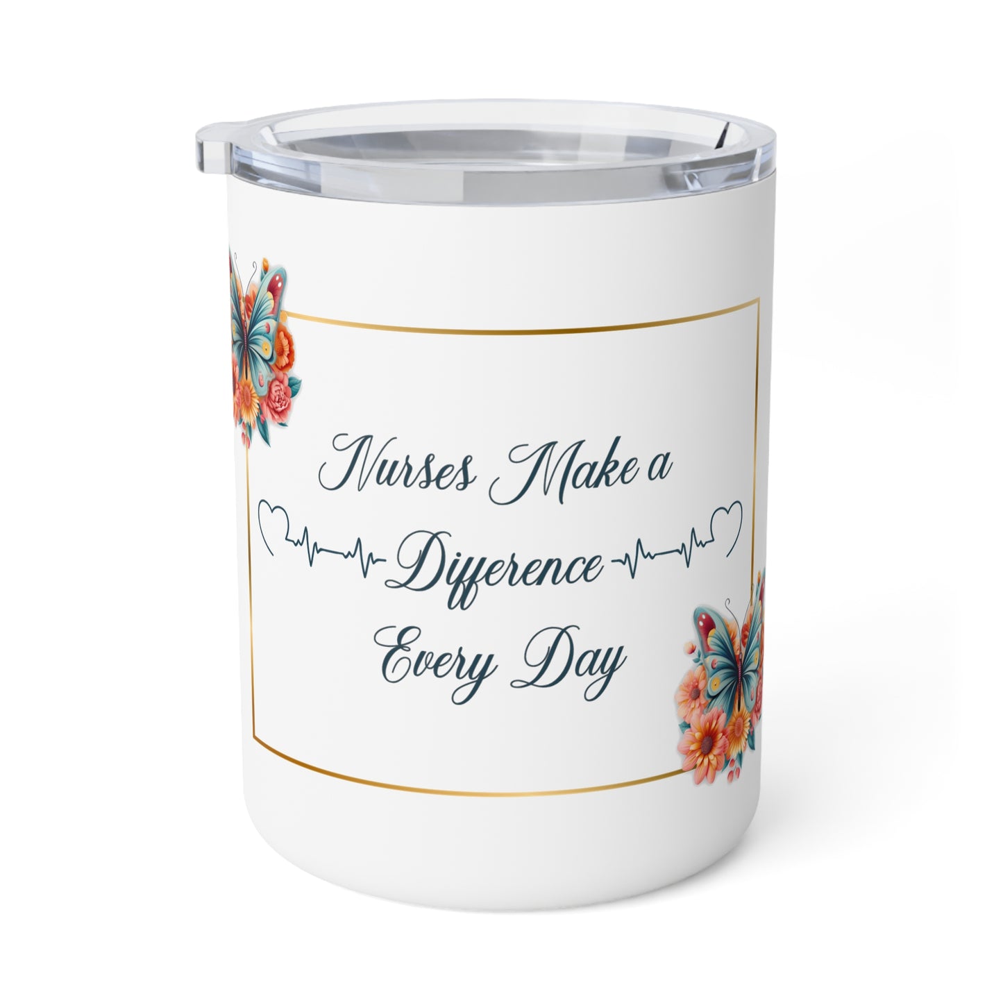 Nurses Make a Difference 2 Insulated Coffee Mug, 10oz