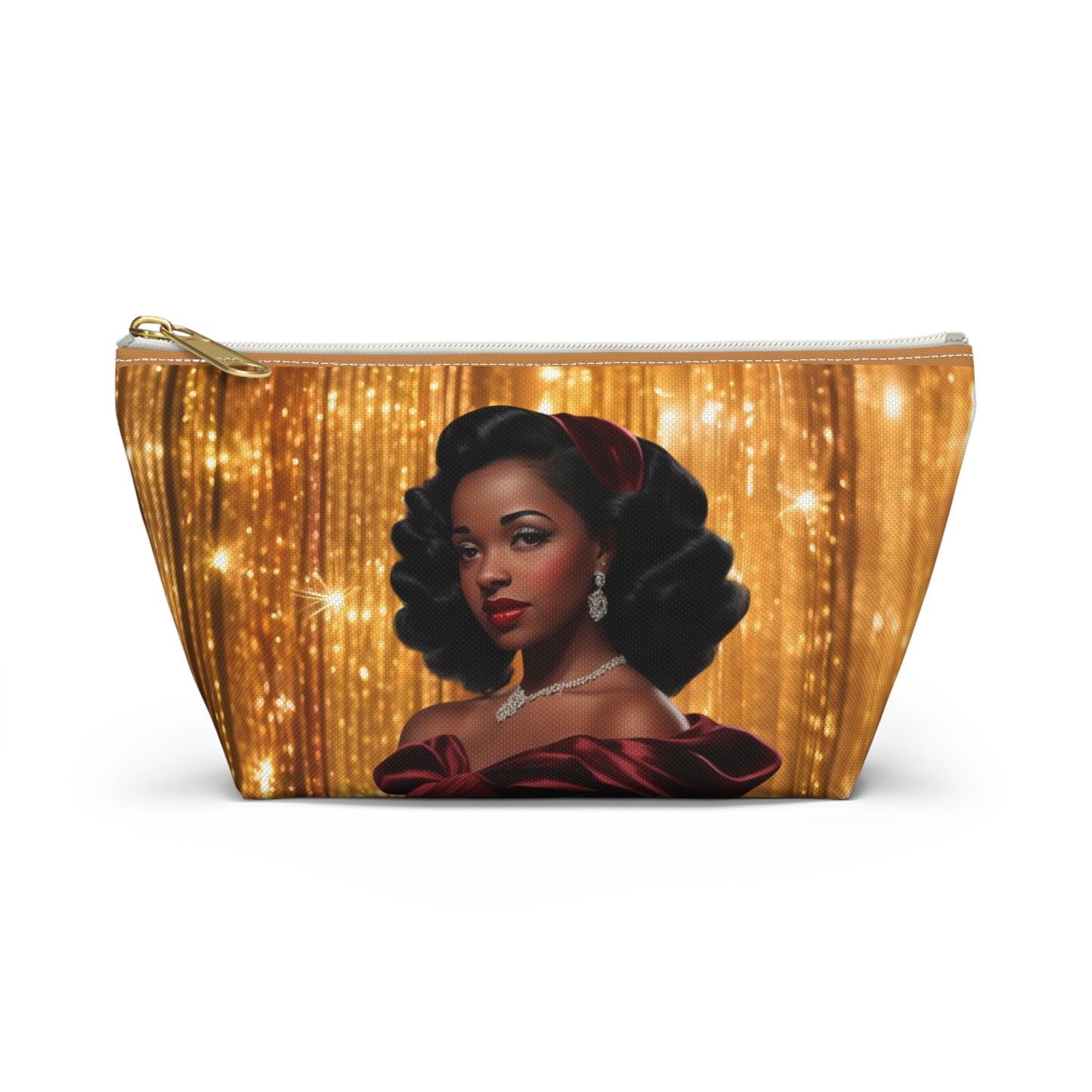 Retro Glam Girl "Myra" Accessory Pouch w T-bottom