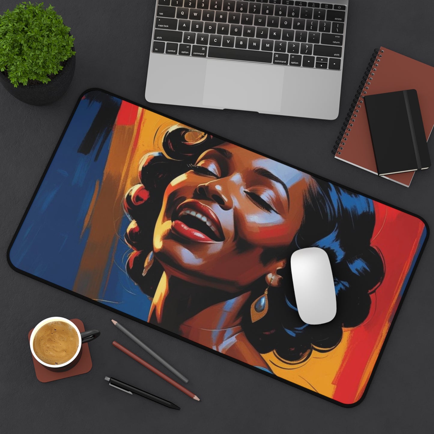 Jazz Songstress Desk Mat