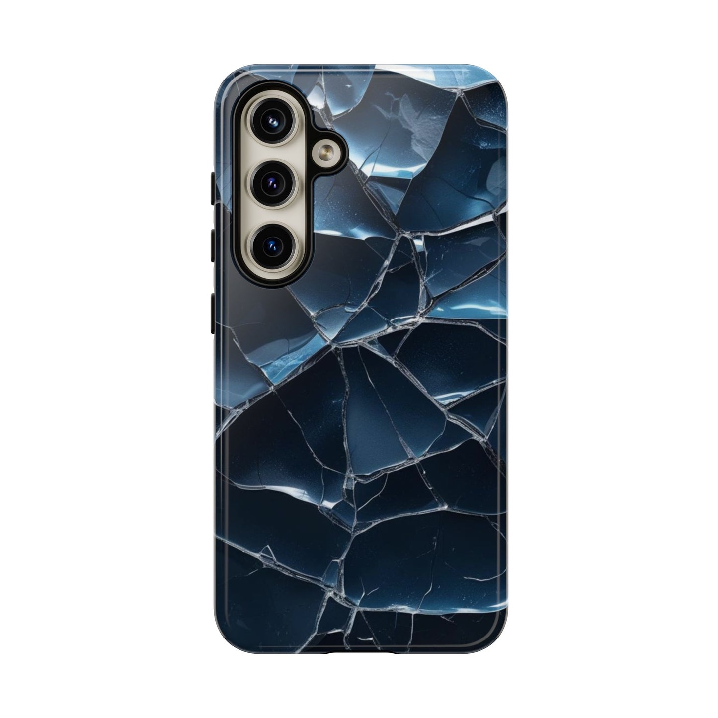Crack'd (Dark Blue) Tough Cases