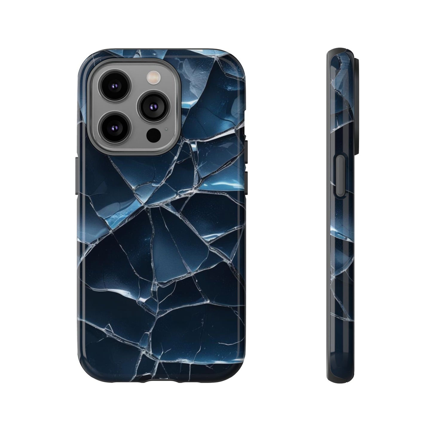 Crack'd (Dark Blue) Tough Cases