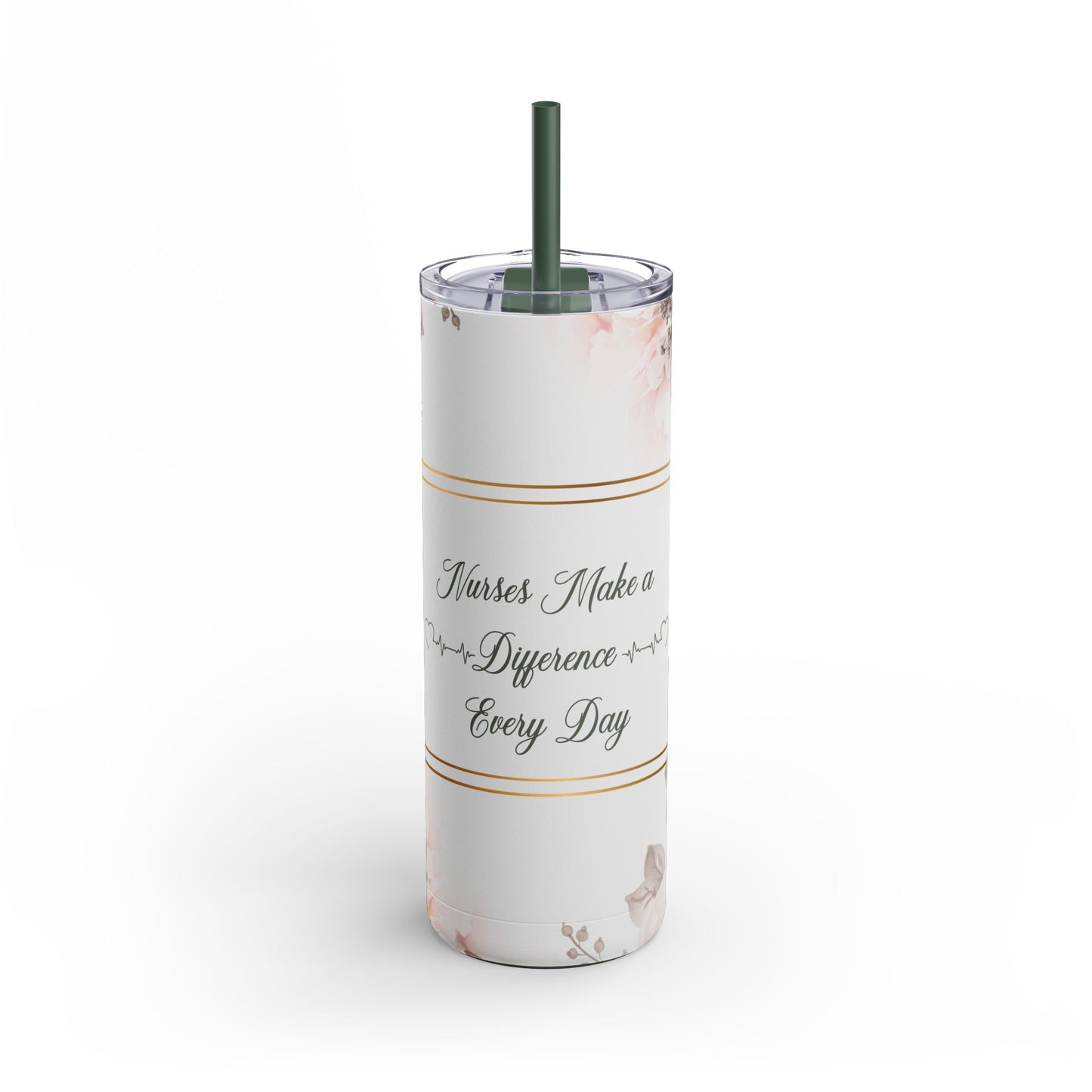 Nurses Make a Difference Maars Maker Skinny Matte Tumbler, 20oz