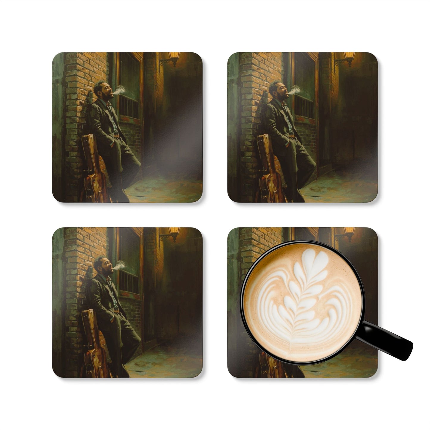 After the Gig Corkwood Coaster Set