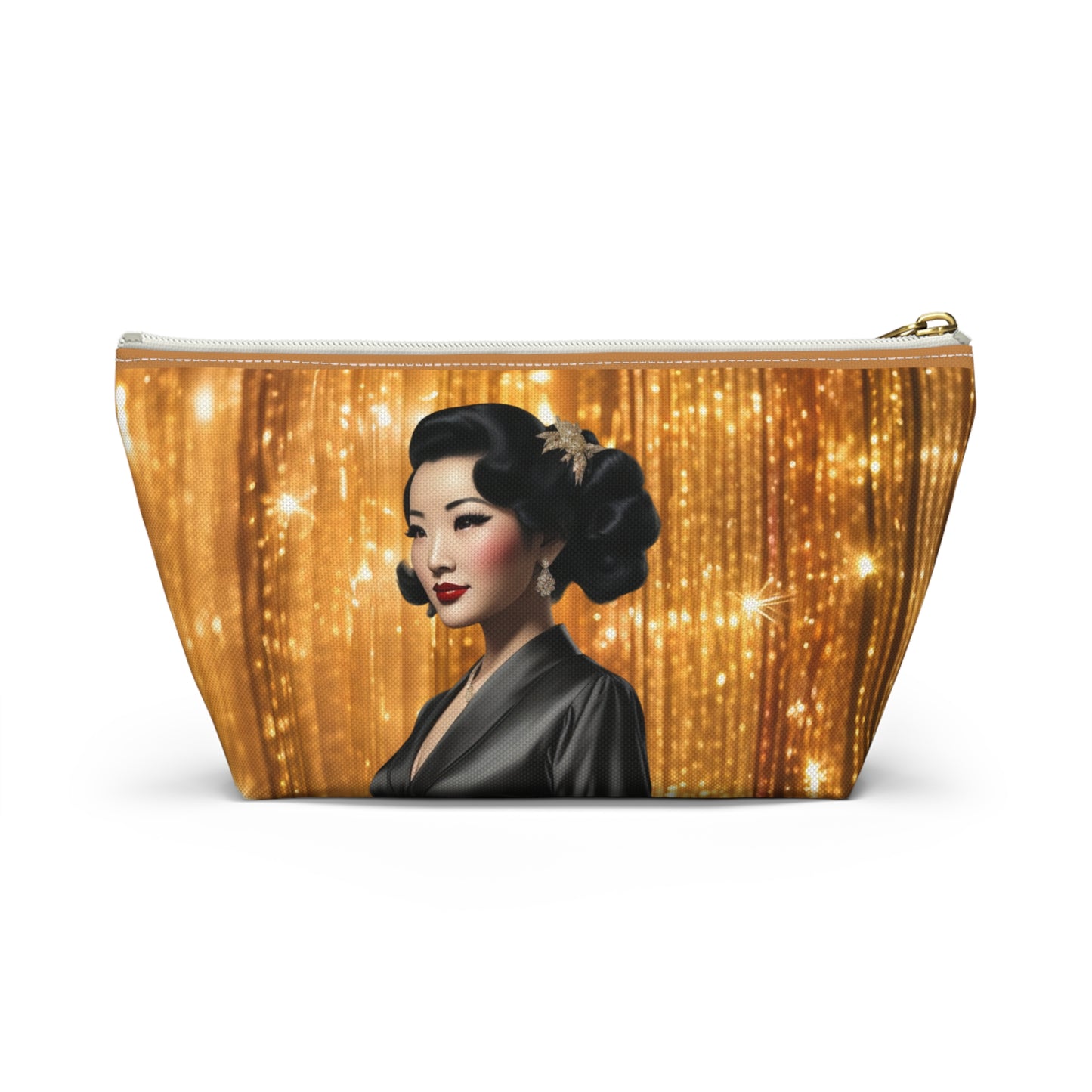 Retro Glam Girl "Keiko" Accessory Pouch w T-bottom