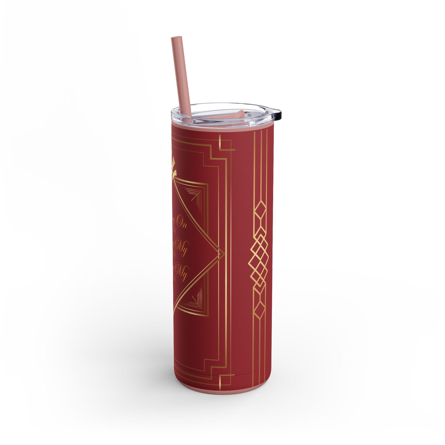 Business 2 (Red) Maars Maker Skinny Matte Tumbler, 20oz