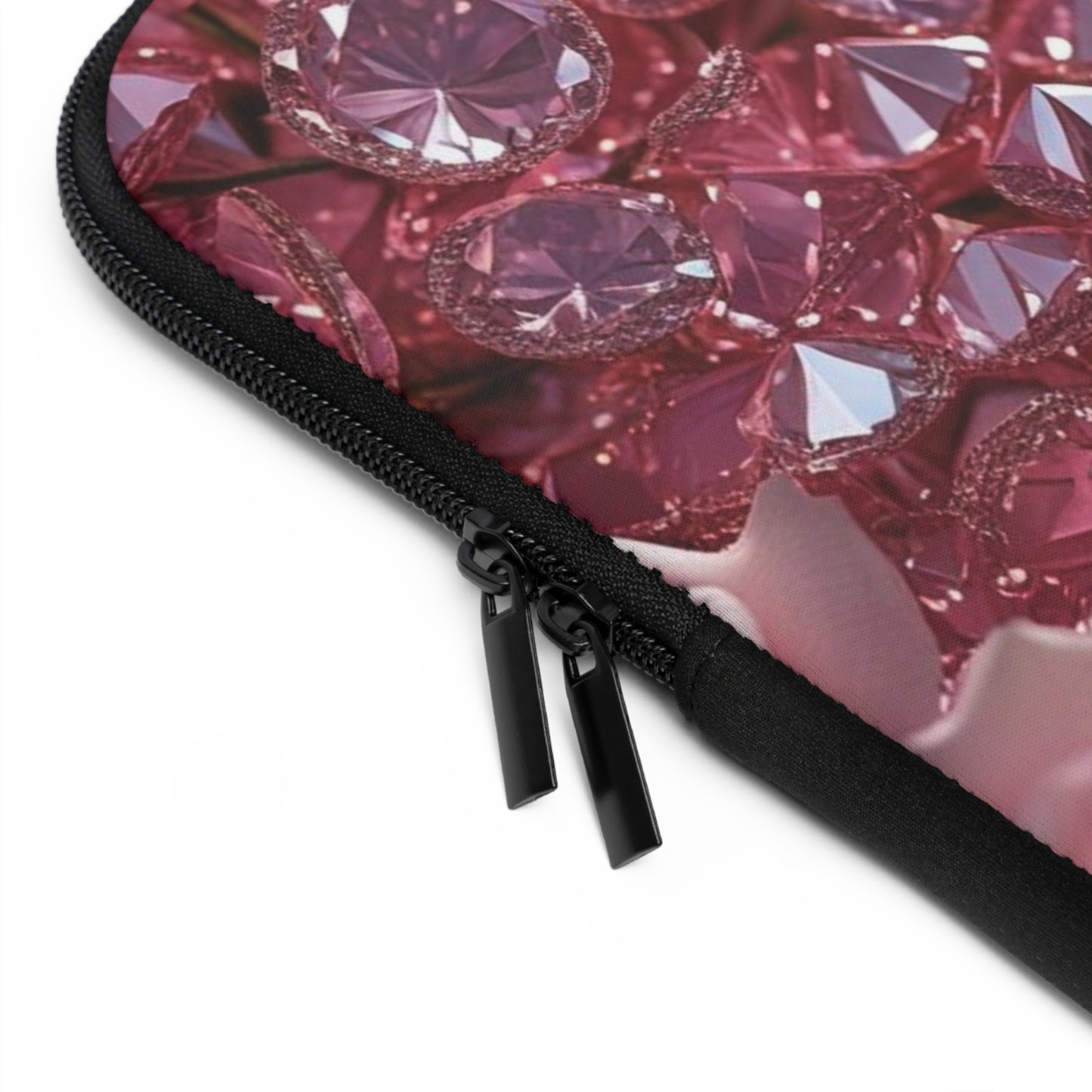 Pink Diamonds & Petals Laptop Sleeve
