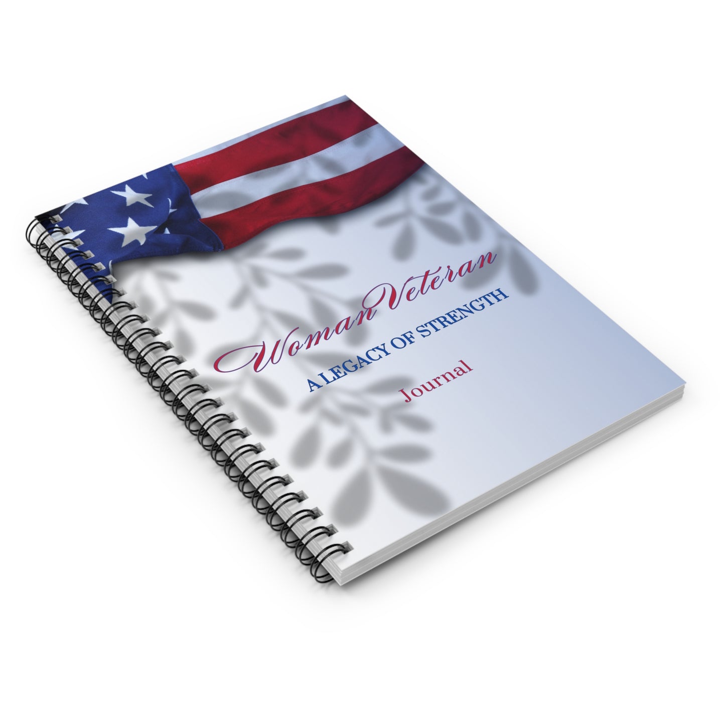 Woman Veteran Spiral Notebook - Ruled Line